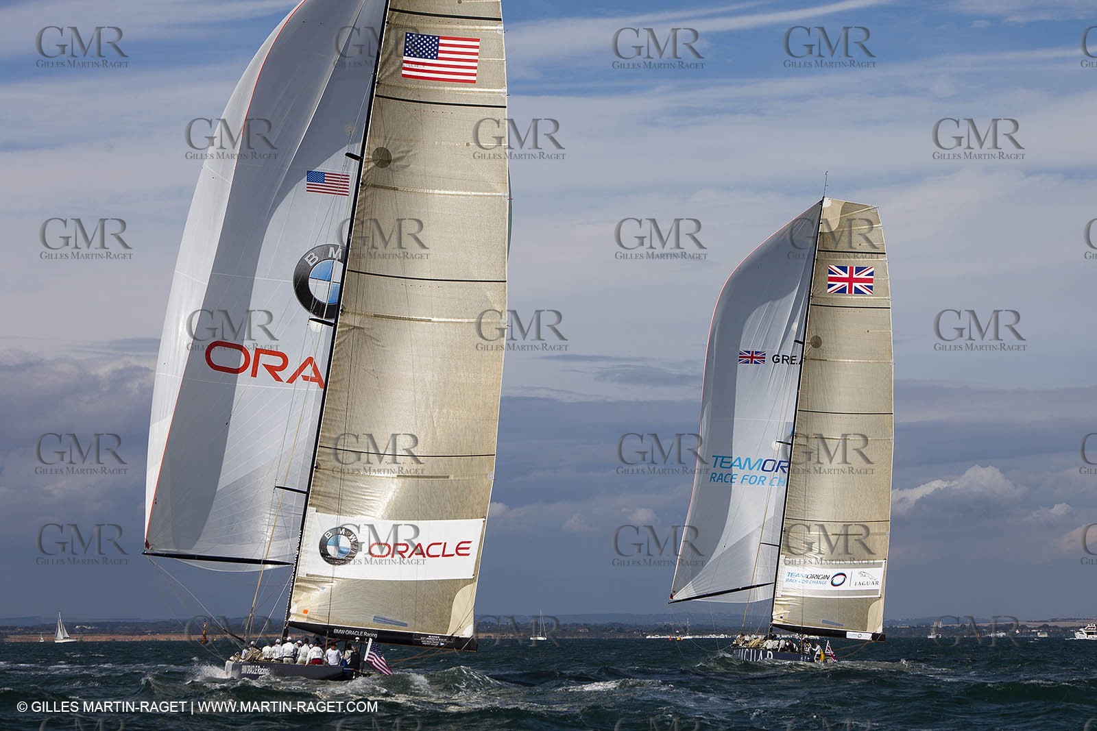 03 08 2010 - Cowes (UK, IOW) - The 1851 Cup -  BMW ORACLE Racing - Day 1.