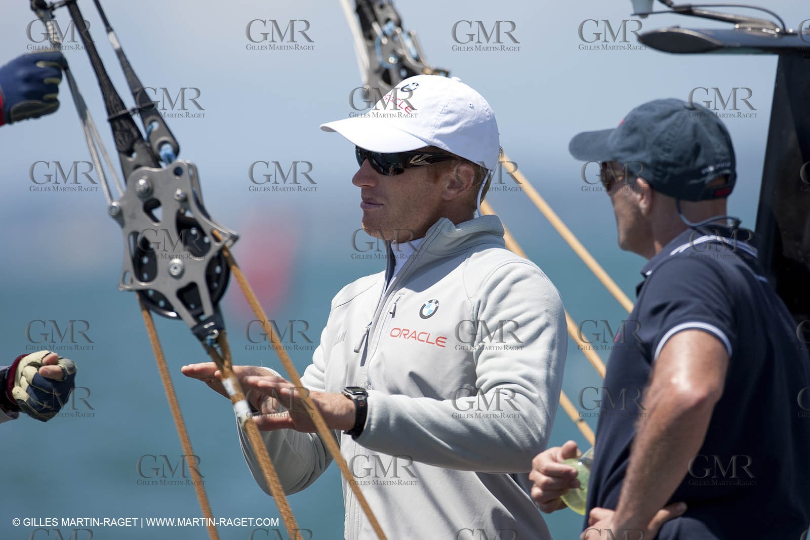 23 01 2009 - Auckland (NZL) -  Louis Vuitton Pacific Series - BMW ORACLE Racing-Tuning up onboard Emirates Team New Zealand yacht