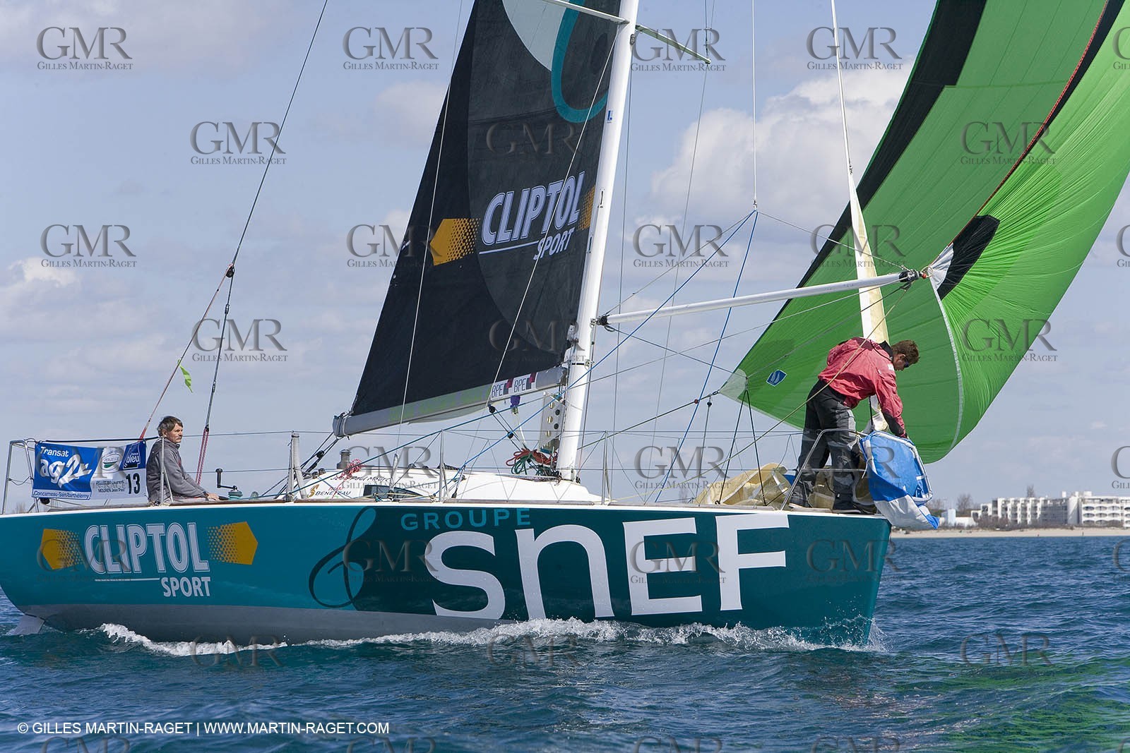 27 03 08- La Grande Motte- (FRA,34) Transat AG2R 2008- Jean-Paul Mouren- Laurent Pellecuer