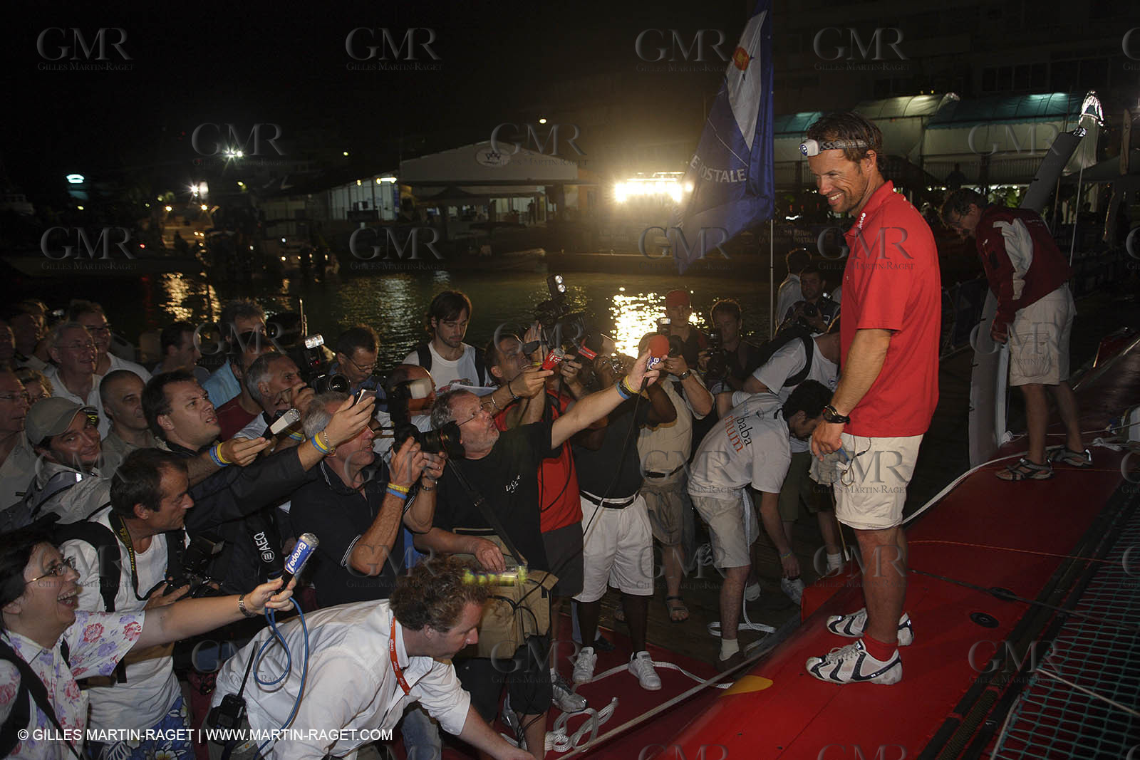 06 11 2006 - Pointe à Pitre Guadelupe (FRA) - Route du Rhum 2006 arrival - Thomas Coville (Sodebo)