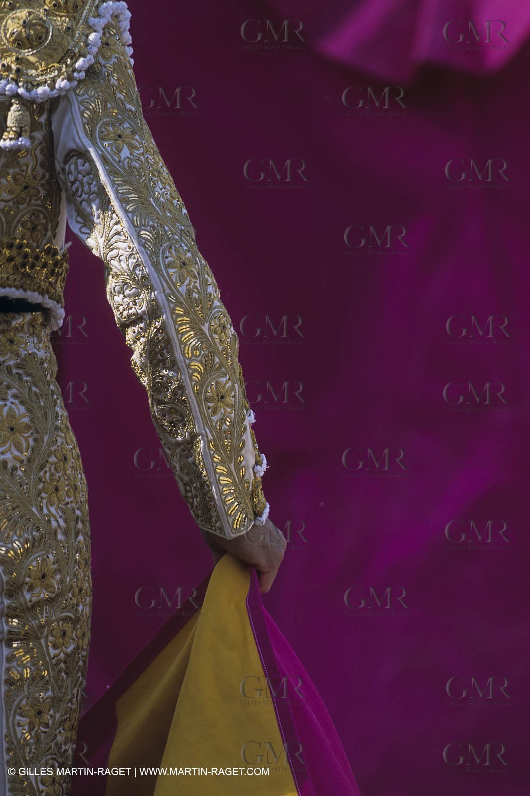 France, Provence, Traditions, Tauromachie, bull fights, détail costumes, habit de lumière