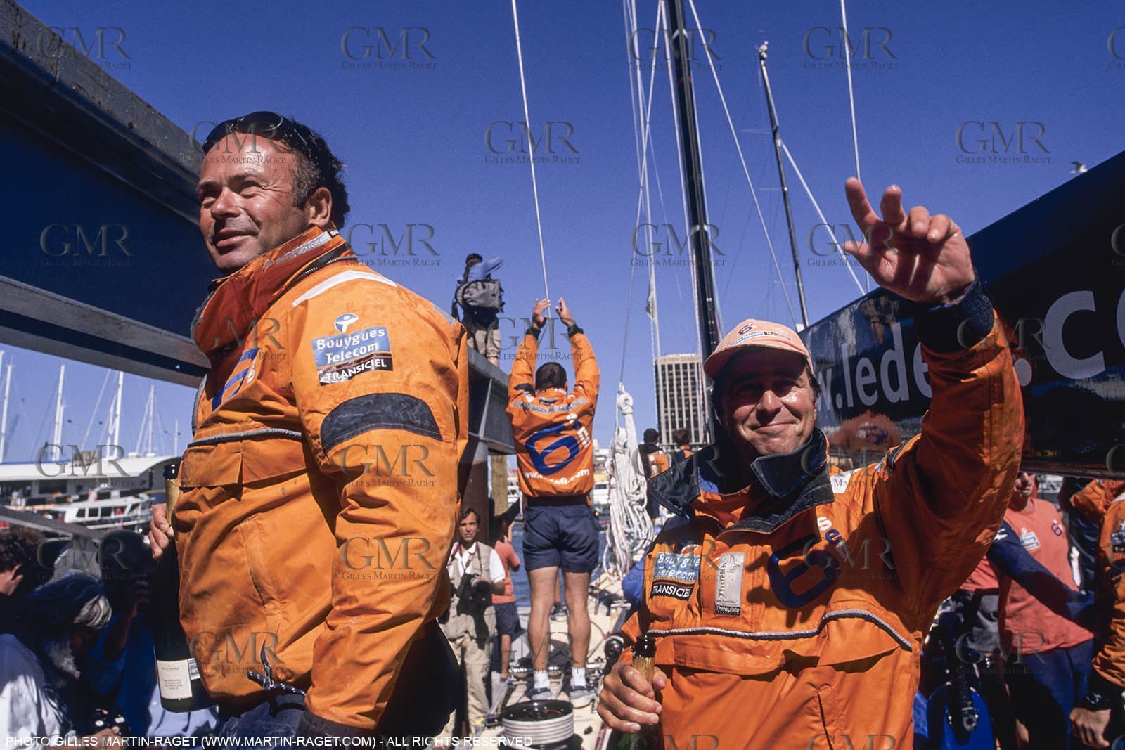 Yacht racing, 30th America's Cup 2000, Auckland (NZL), Le Défi, 6ème Sens, Bertrand Pacé