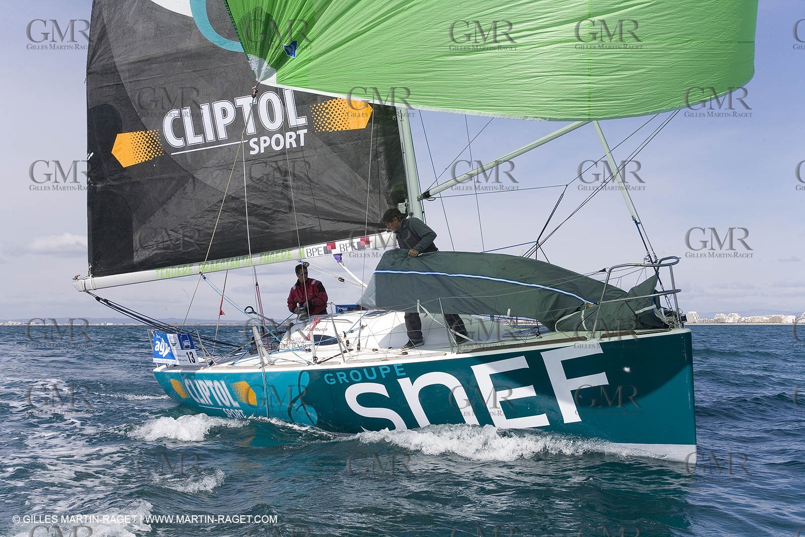 27 03 08- La Grande Motte- (FRA,34) Transat AG2R 2008- Jean-Paul Mouren- Laurent Pellecuer