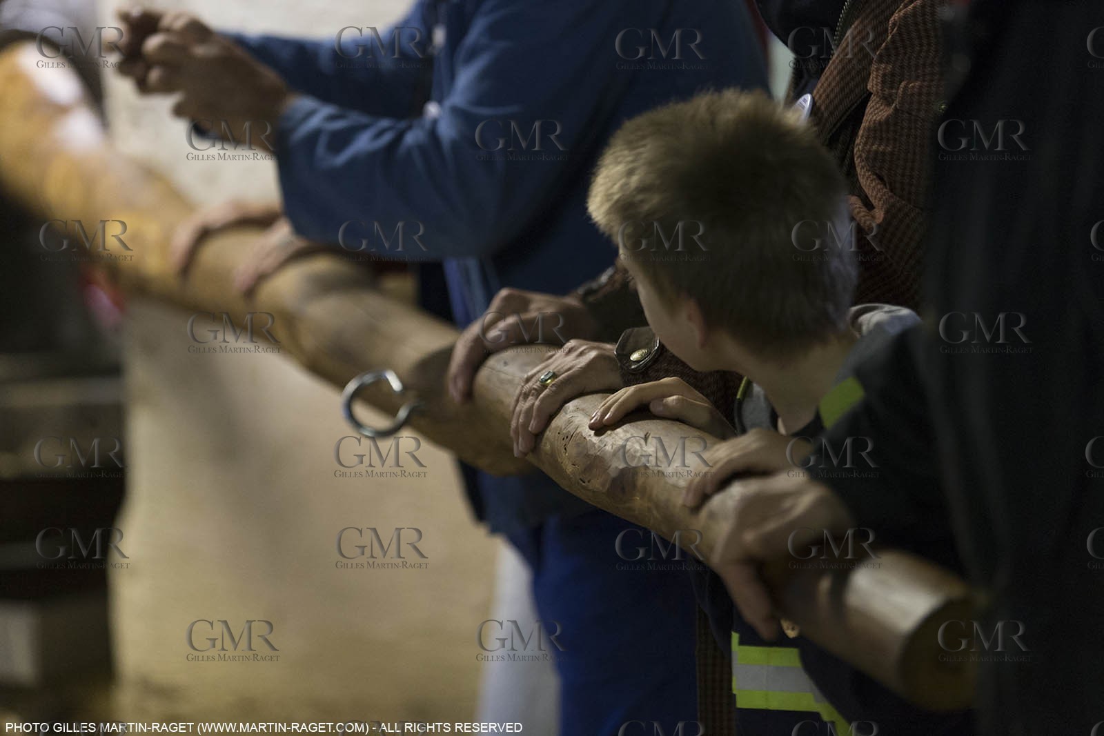 14 11 2015, Saint-Etienne du Grès (FRA,13), traditional making of olive oil at La Croix mill