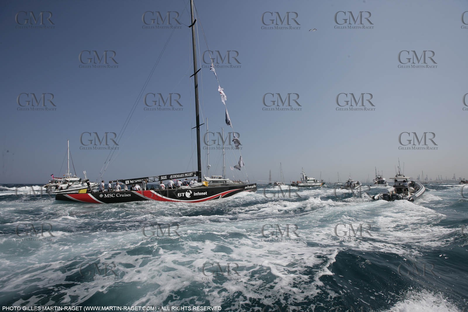 30 06 2007-Valencia (Spain)- 32nd America's Cup - Final Match - Day 6 - Alinghi vs Emirates Team New Zealand