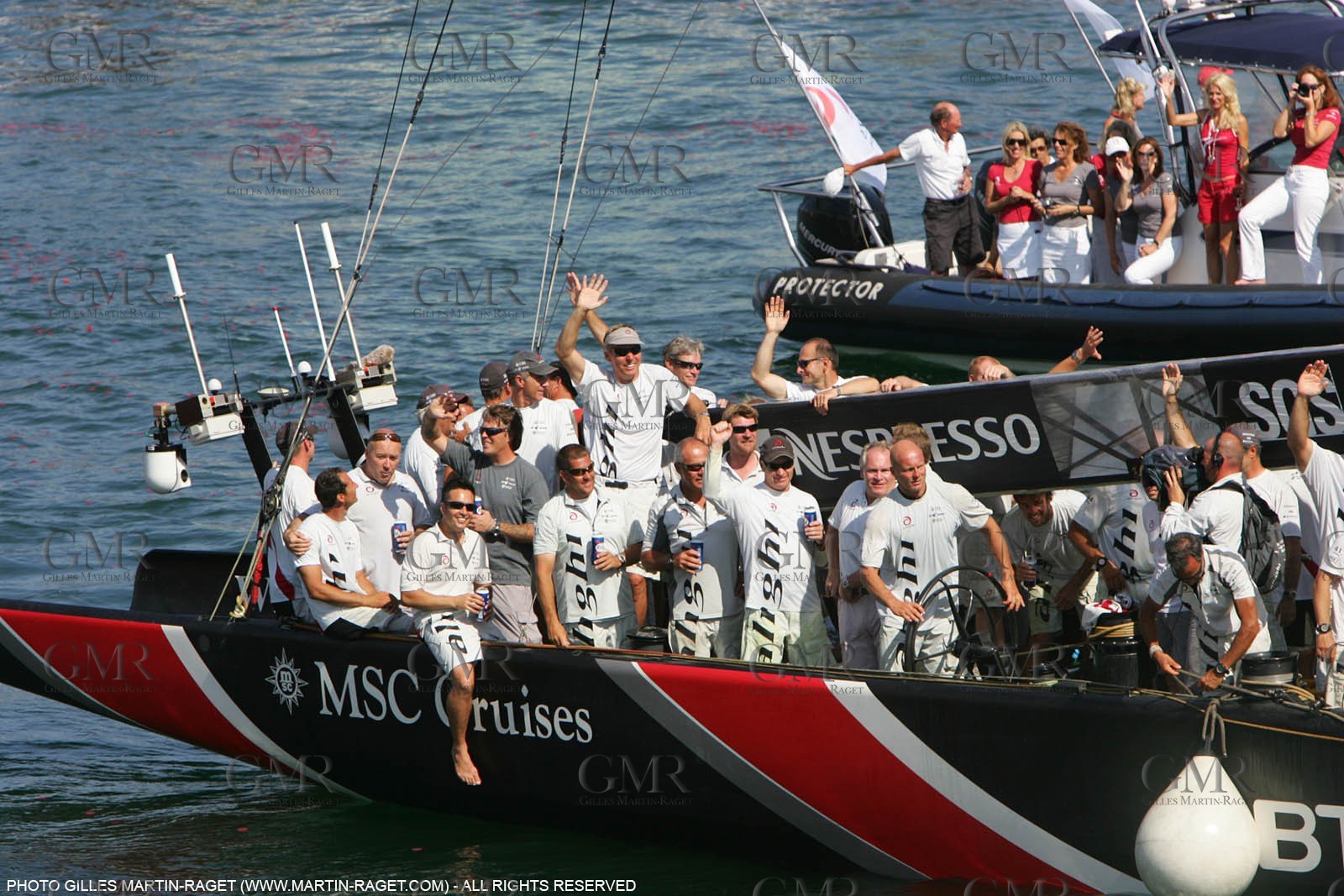 03 07 2007-Valencia (Spain)- 32nd America's Cup - Final Match - Day 8 - Alinghi vs Emirates Team New Zealand -