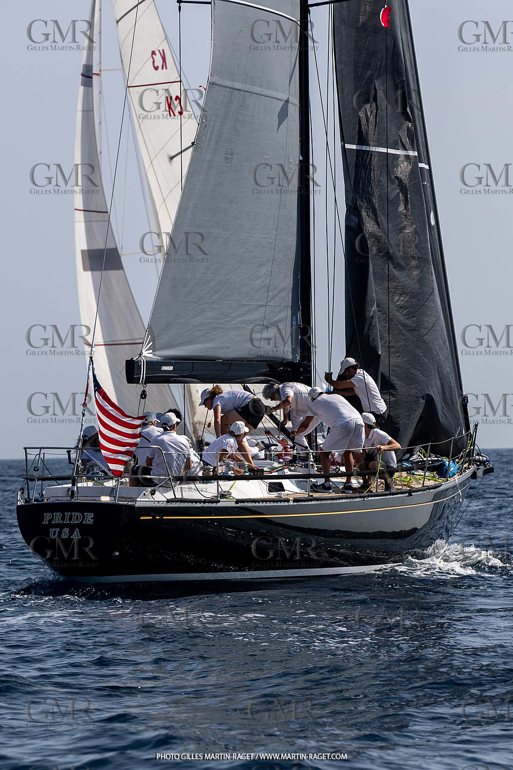 05 10 2023, Saint-Tropez (FRA,83), Les Voiles de Saint-Tropez 2023, Race Day 5, Défi Pride Vs Ikra