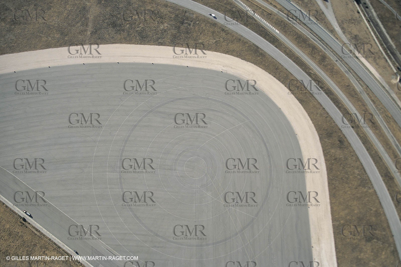 France, Provence, Plaine de la Crau, centre d'essais BMW