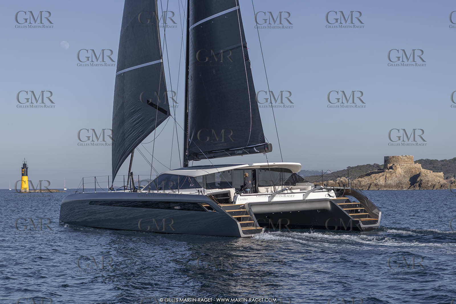 16 02 2019, Porquerolles (FRA,83), Gunboat 68 sail testing  3