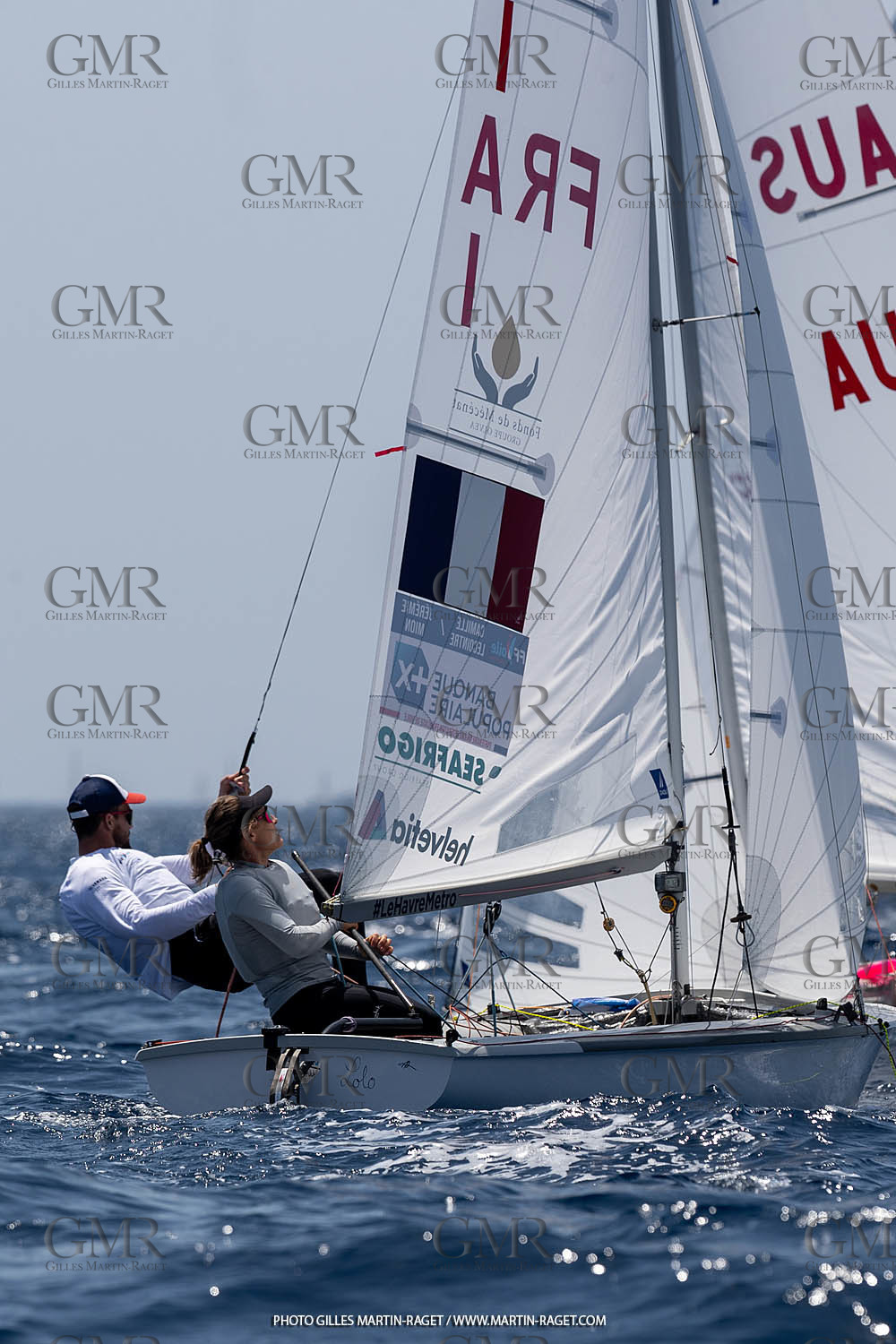 09 07 2023, Marseille (FRA), Paris 2024 Sailing Test Event, Race Day 1, 470