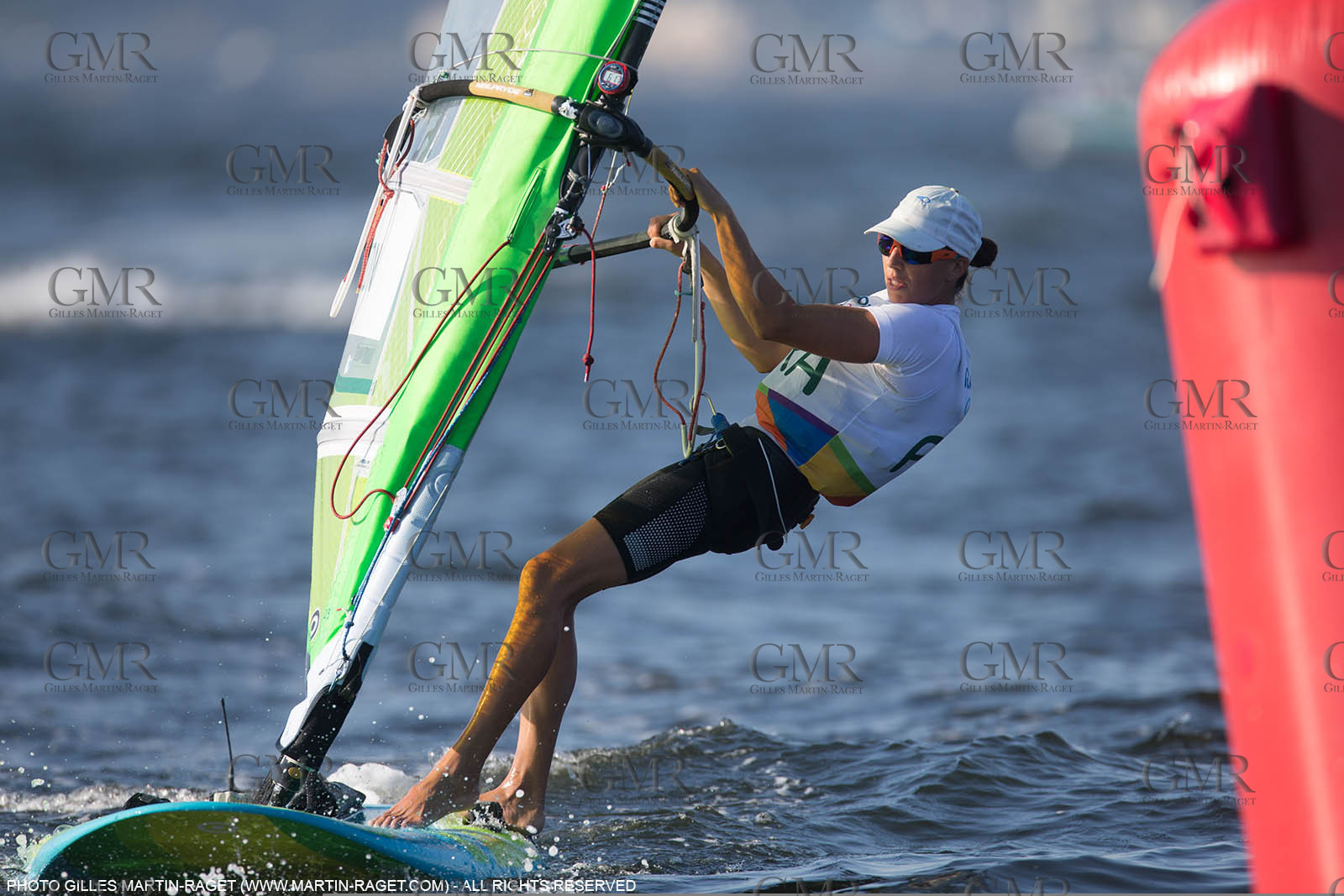 14 08 2016, Rio de Janeiro (BRA), 2016 Olympic Games, Sailing, RSX Women medal race, Charline Picon (FRA), gold medalist