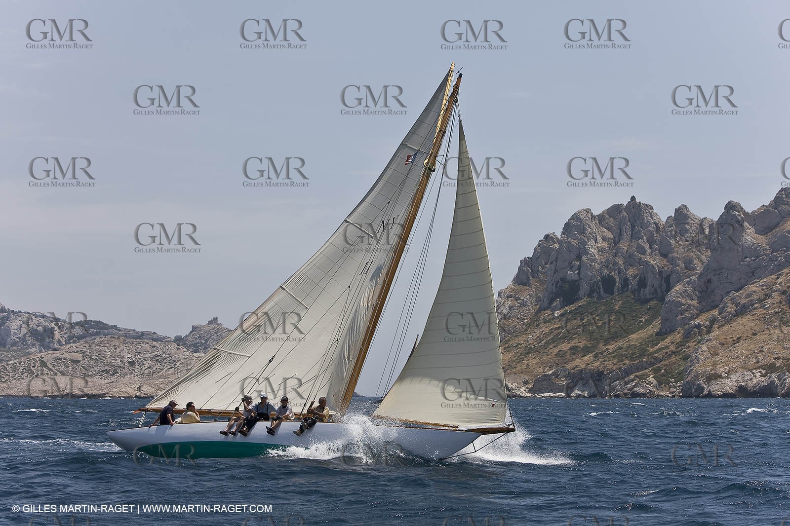 Sailing, Classic yachts, Voiles Vieux Port 2009, Marseille (FRA)