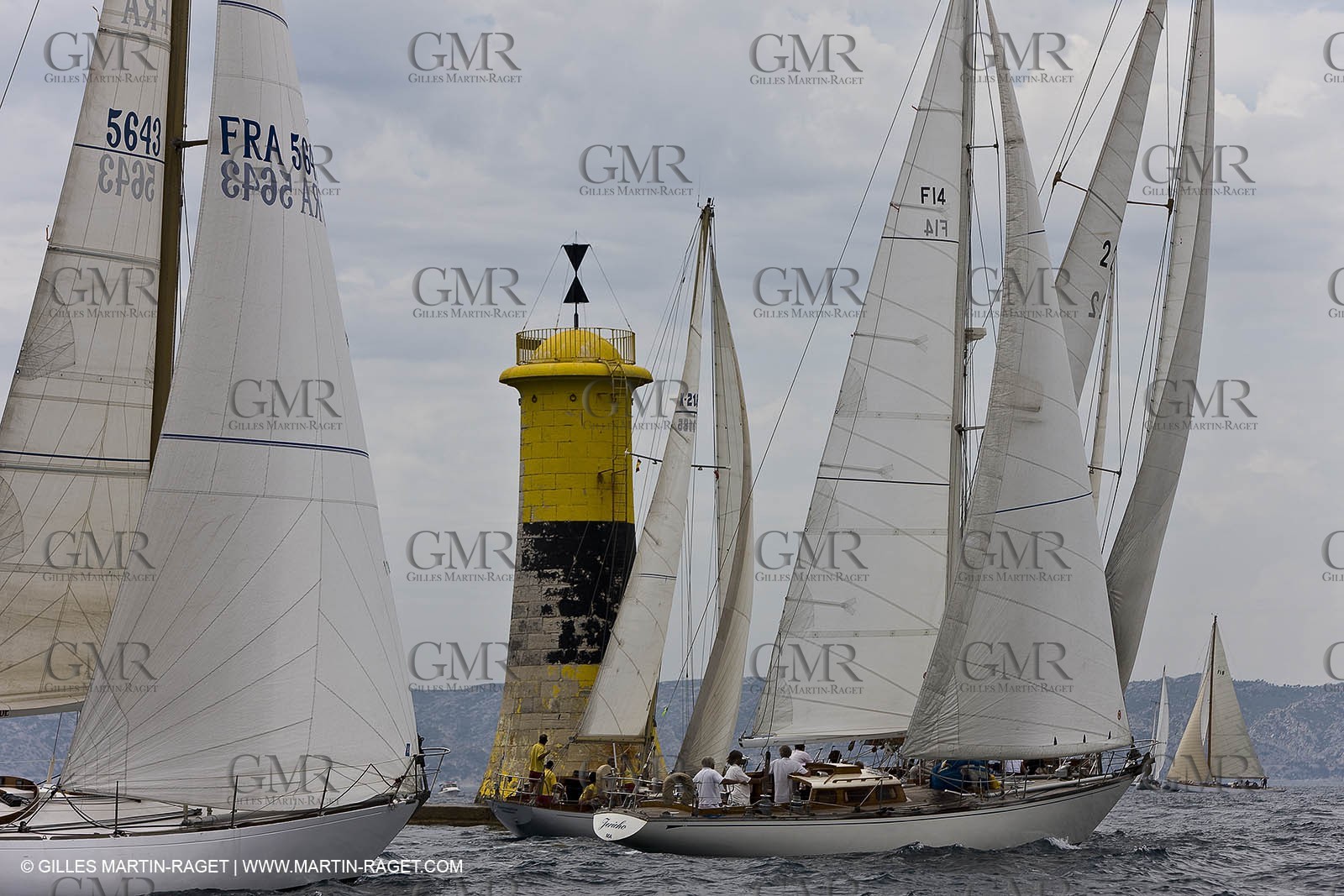 Sailing, Classic yachts, Voiles Vieux Port 2009, Marseille (FRA)