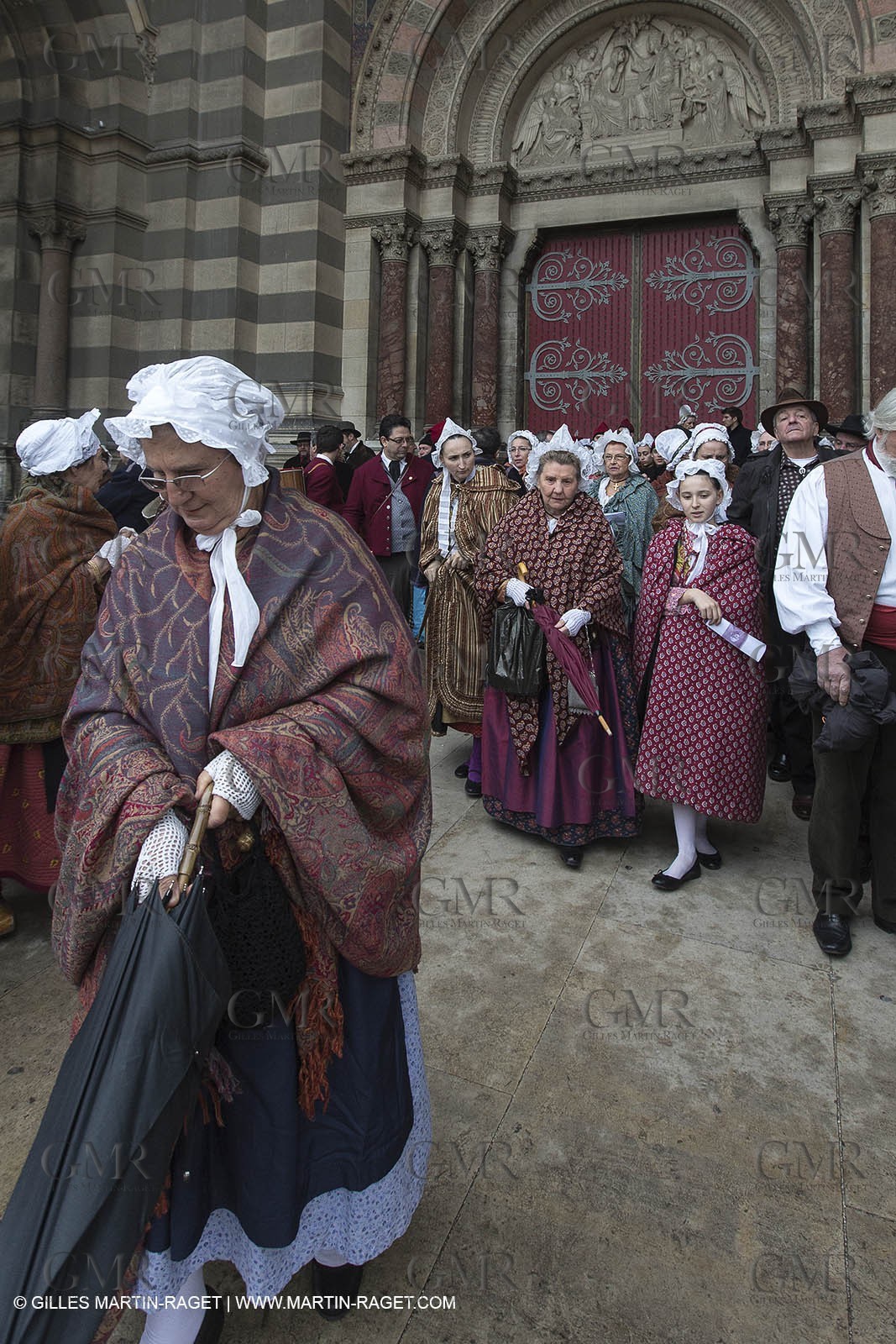 13 01 2012 - Marseille (FRA,13), Opening week-end for MP 2013, European capital of Culture, Traditional costumes from Provence