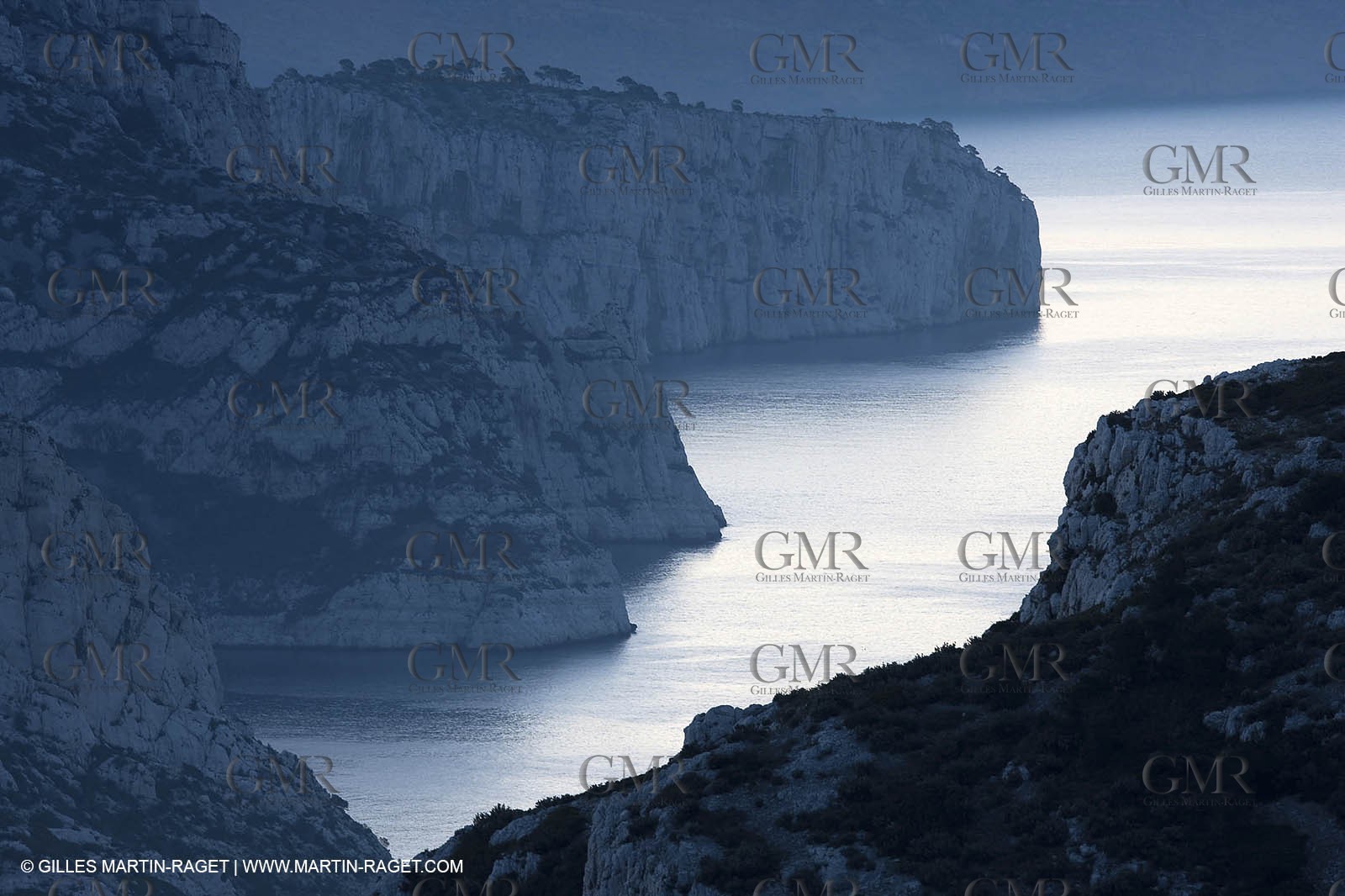 04 04 2009 - Marseille (FRA, 13) - Les Calanques as seen from the Baou Rond summit (Sormiou heights)