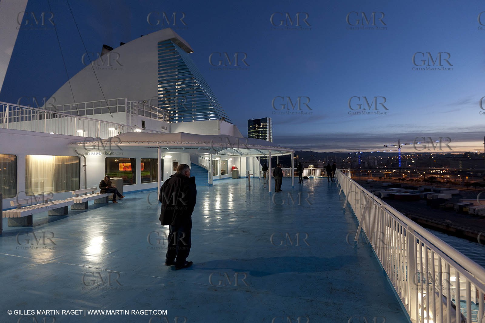 17 02 2012 - Marseille (FRA,13) - Arrival in Marseille onboard ferry Piana (La Meridionale)