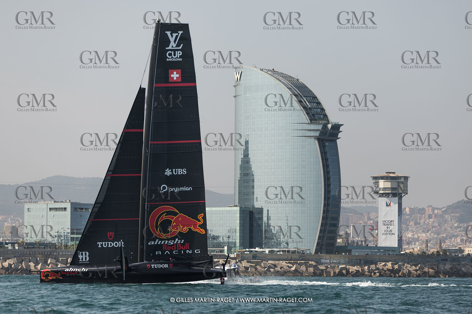 24 08 2024, Barcelona (ESP), Louis Vuitton 37th America's Cup, Louis Vuitton Prelilinary Regatta, Race Day 3