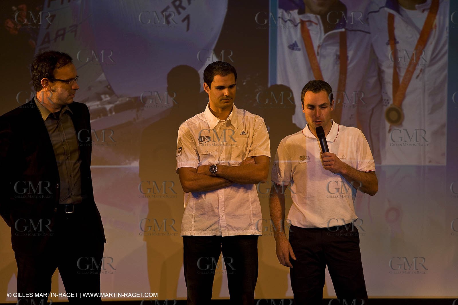 12 08 08 - Paris (FRA) Edouard VII theater - French Sailing Federation - Champions party - French Sailor of the year : Francis Joyon