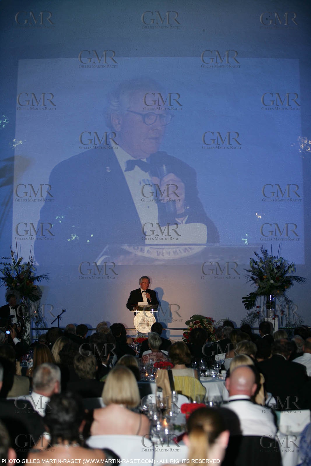 2' 06 2007-Valencia (Spain)- 32nd America's Cup - Final Match - Day 2 - Laurie Davidson and Bruno Troublé induction in America's Cup Hall of Fame