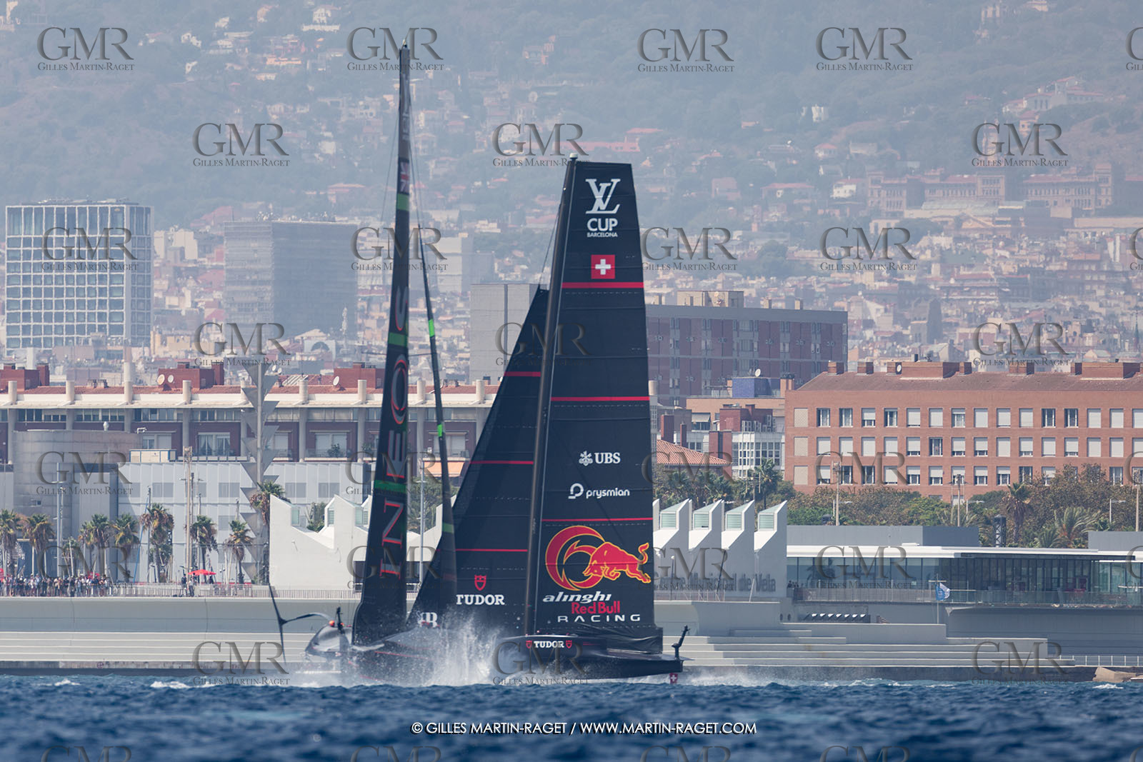 24 08 2024, Barcelona (ESP), Louis Vuitton 37th America's Cup, Louis Vuitton Prelilinary Regatta, Race Day 3