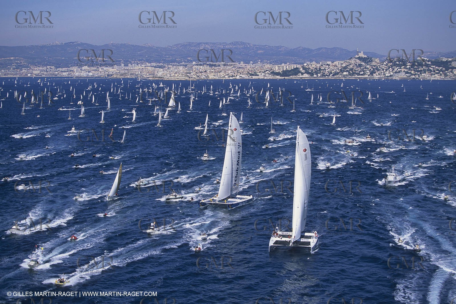 Sailing, OffshoreRacing,maxi Multihulls,  The Race, parade