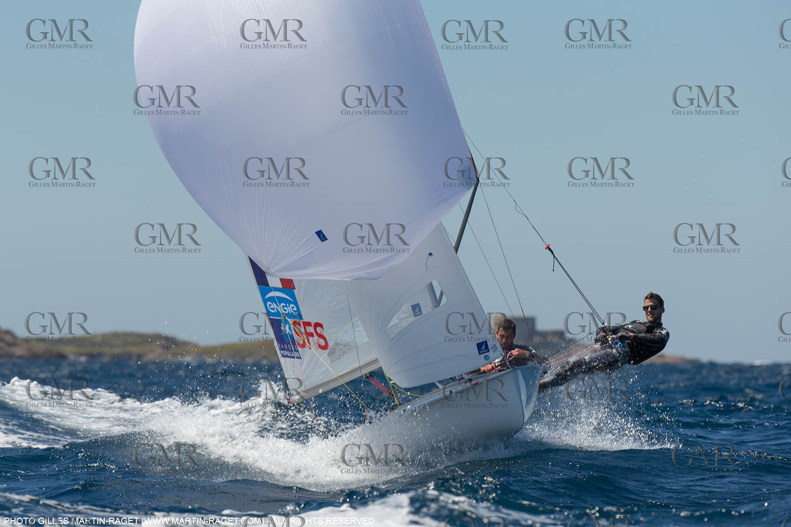 25 04 2016, Hyères (FRA,83), Jeux Olympiques Rio 2016, voile, 470, Sofian Bouvet   Jeremie Mion, SFS Voile