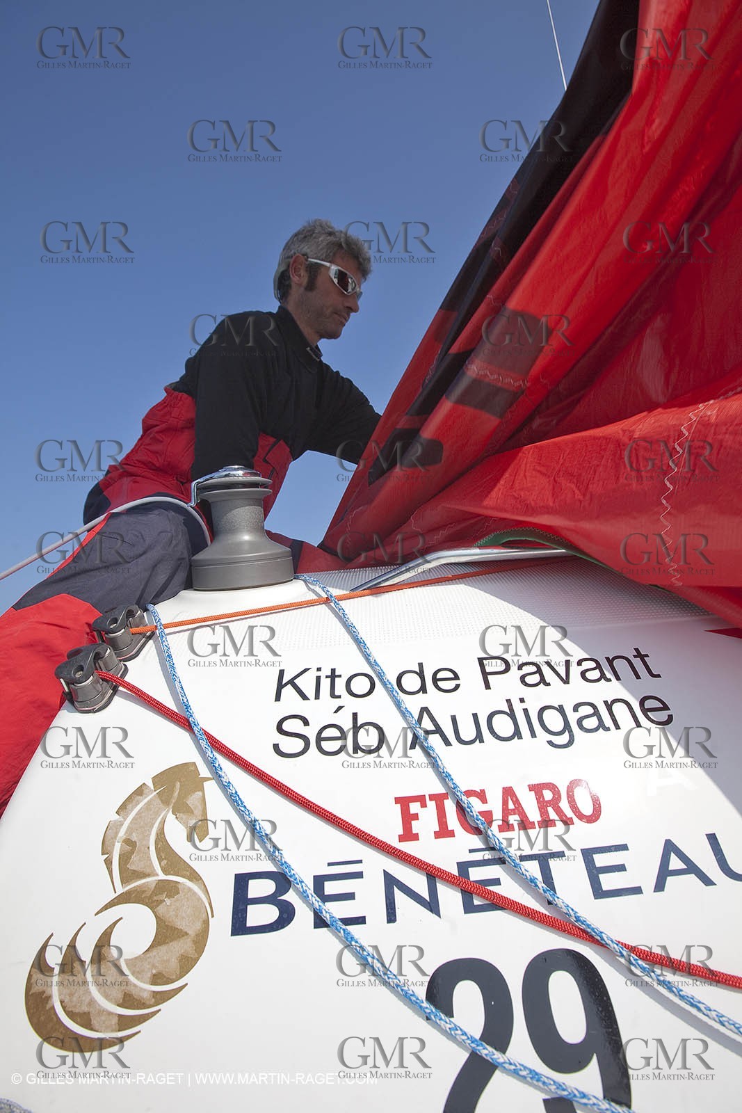 13 03 2010 -  La Grande Motte   Port Camargue (FRA) - Groupe Bel - Kito de Pavant   Sebastien Audigane training for Transat AG2R