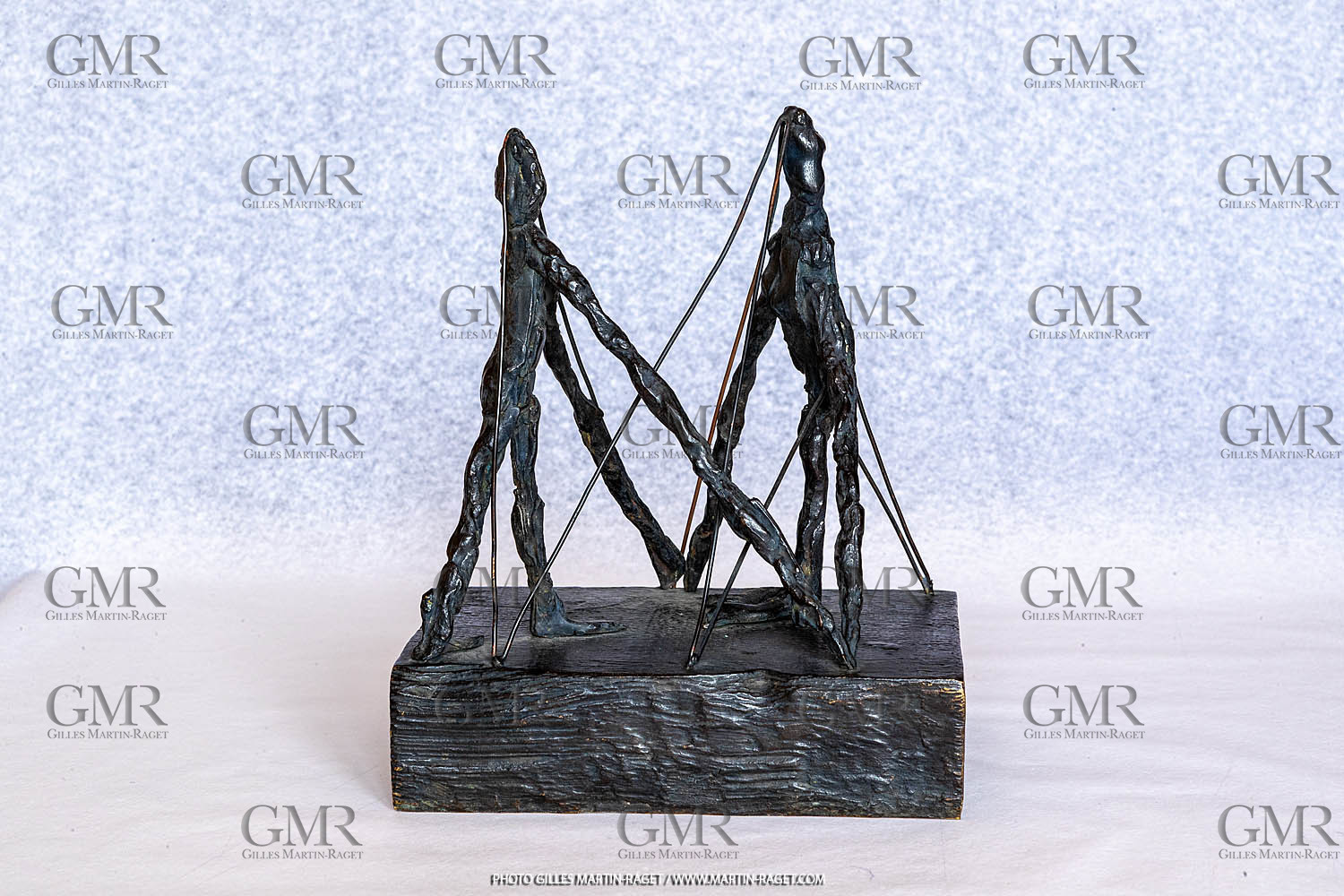 Oeuvre de Germaine Richier, La Lutte, 1946, Epreuve d'exposition