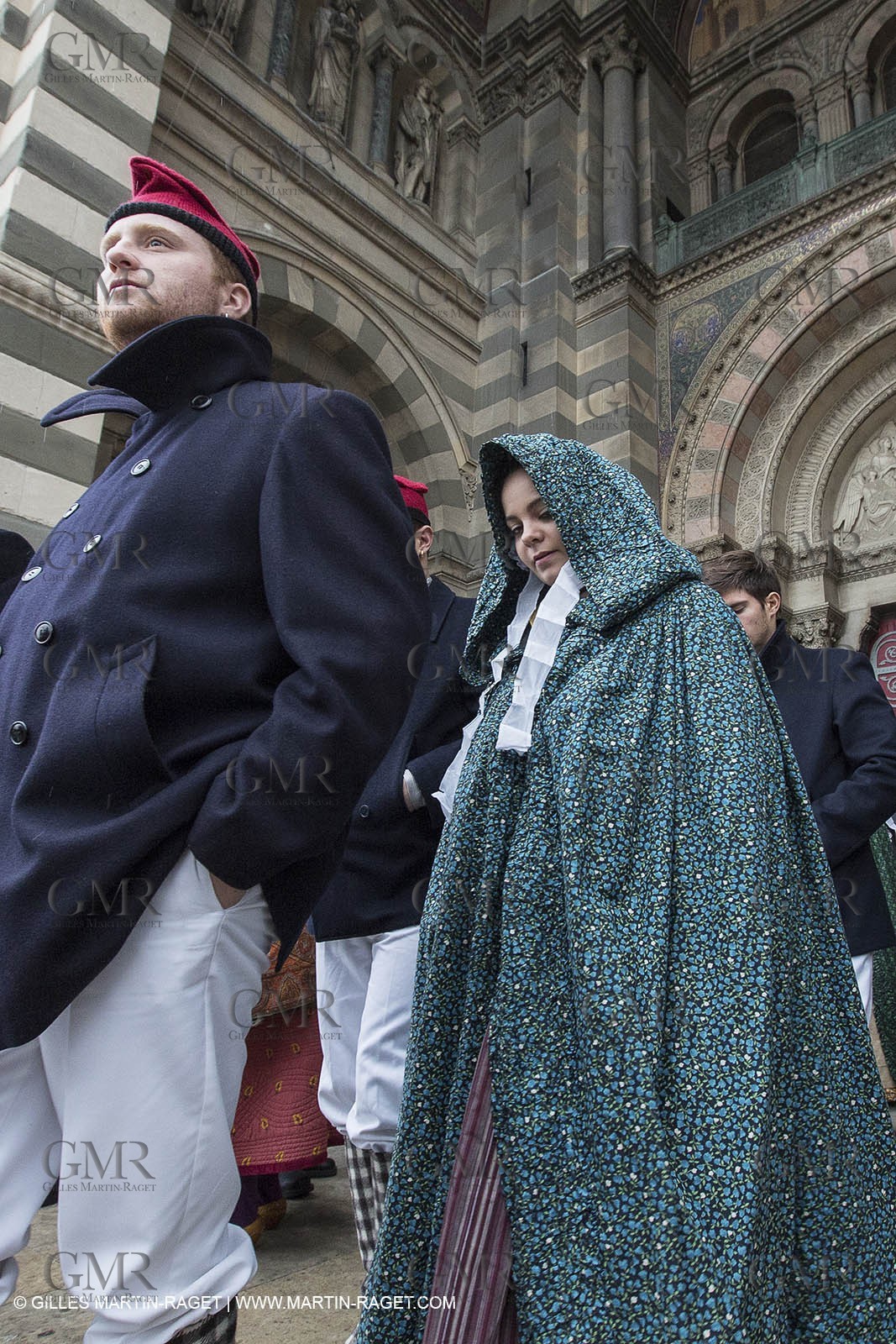 13 01 2012 - Marseille (FRA,13), Opening week-end for MP 2013, European capital of Culture, Traditional costumes from Provence