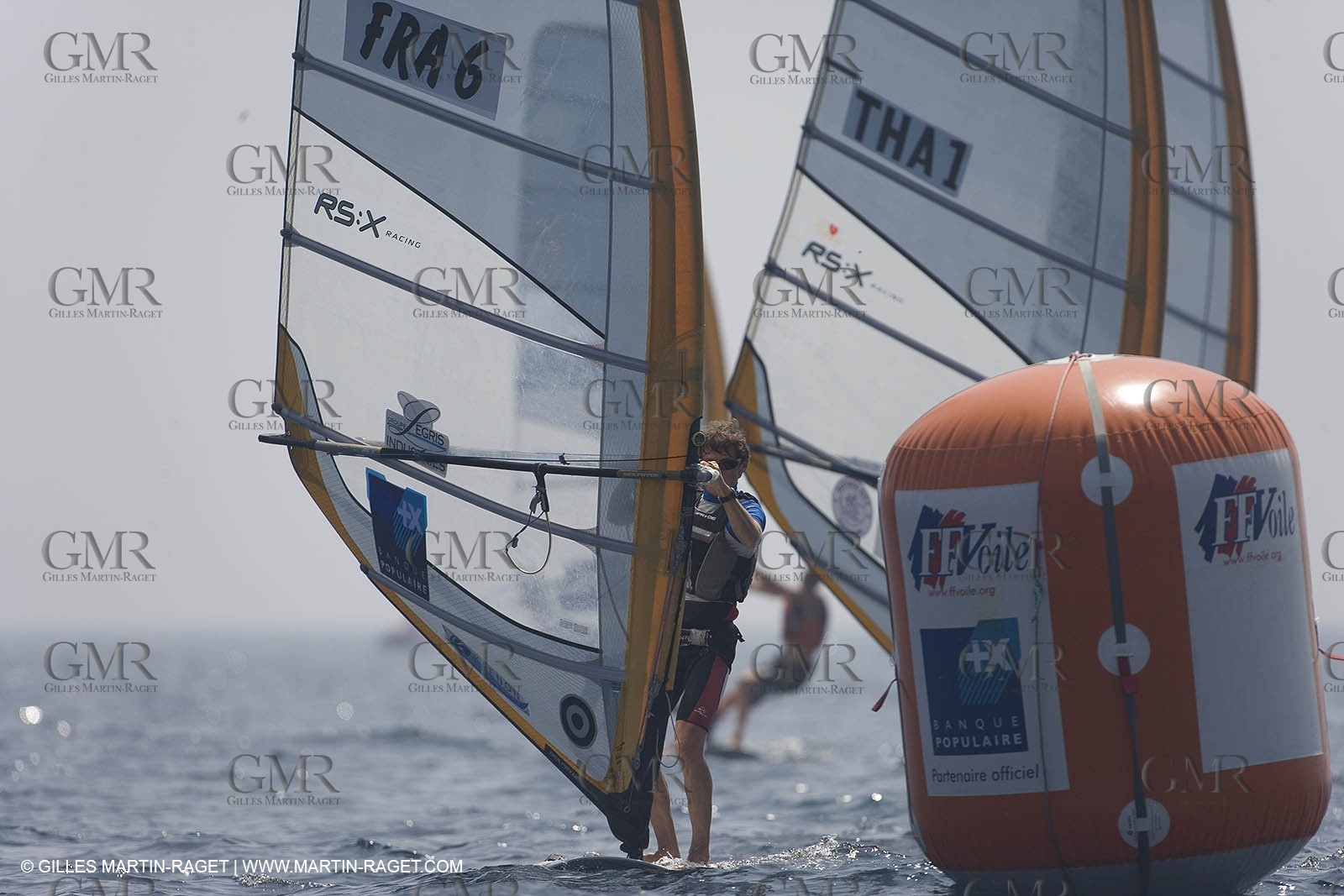 22 04 2007 - 2007 Semaine Olympique Française - Hyères (South of France) - Day 1 - Team France - RS:X - Julien Bontemps