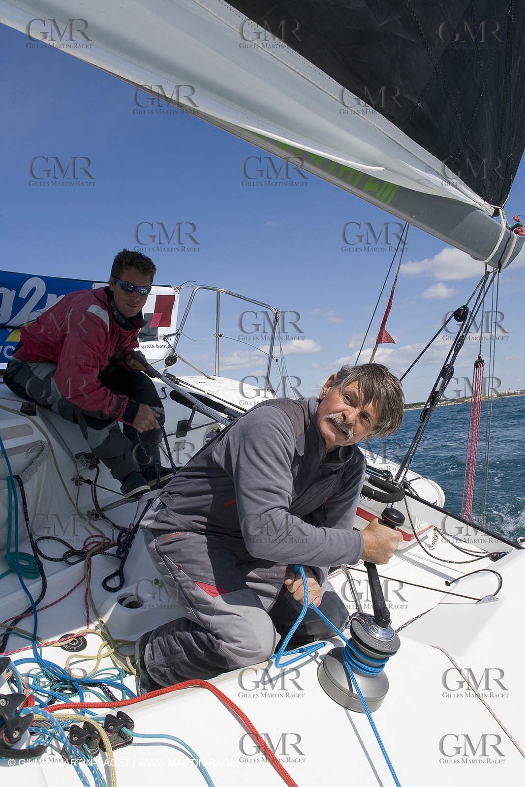 27 03 08- La Grande Motte- (FRA,34) Transat AG2R 2008- Jean-Paul Mouren- Laurent Pellecuer