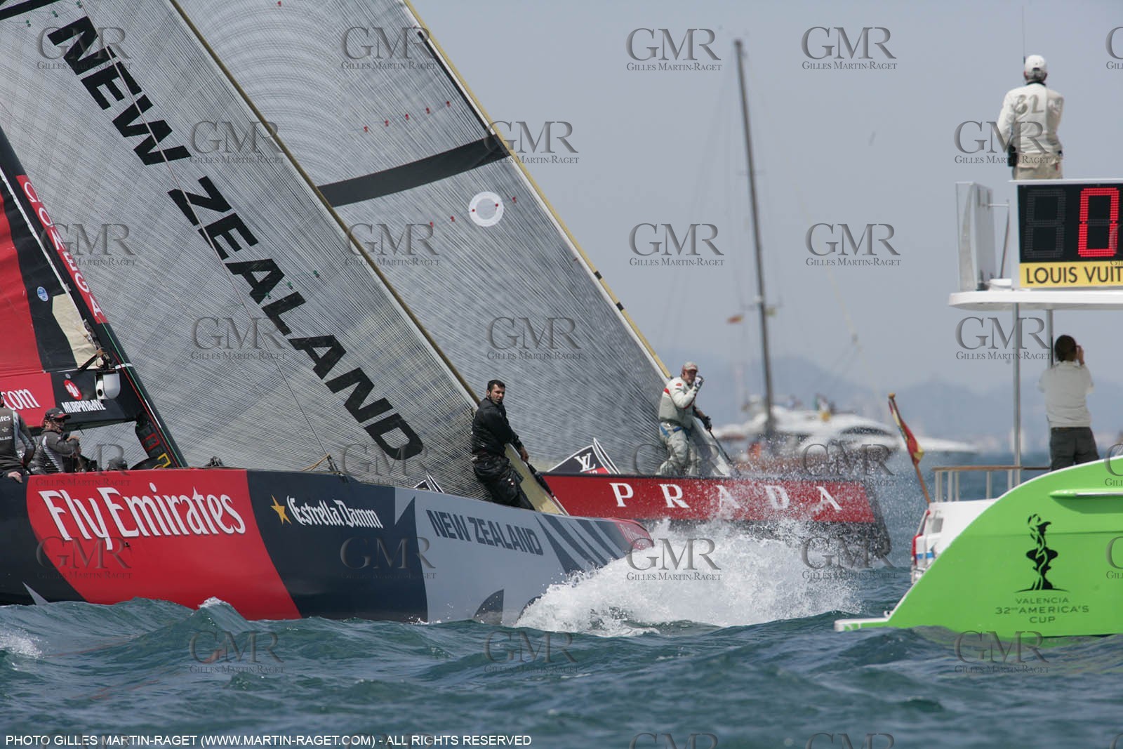 01 06 2007-Valencia (Spain)- 32nd America's Cup - Louis Vuitton Cup Final - Day 1