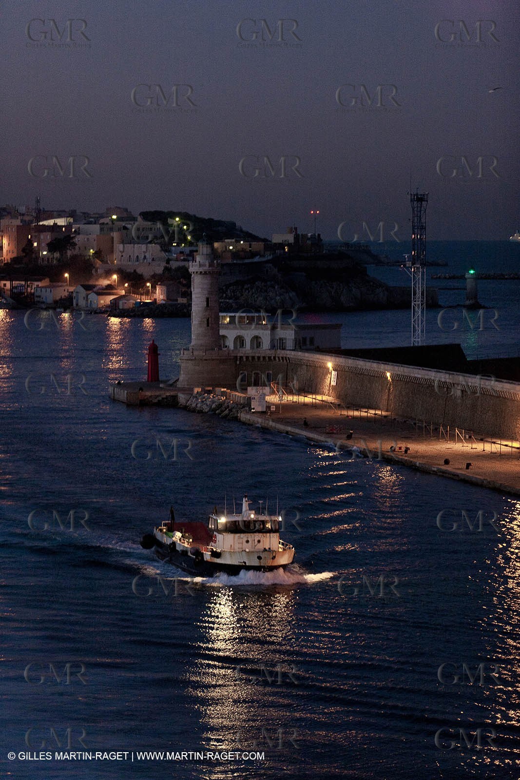 17 02 2012 - Marseille (FRA,13) - Arrival in Marseille harbour onboard ferry Piana (La Meridionale Corp.)