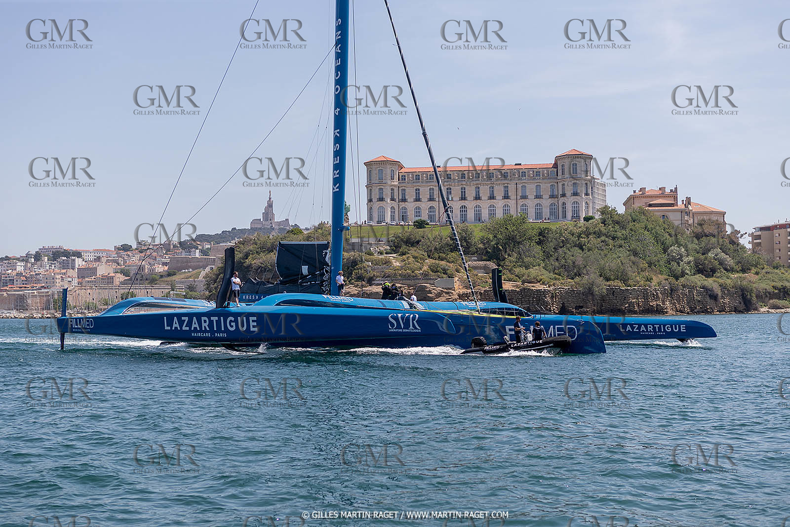 18 05 2022, Marseille (FRA), APremière navigation du trimaran Ultim SVR LAZARTIGUE à Marseille