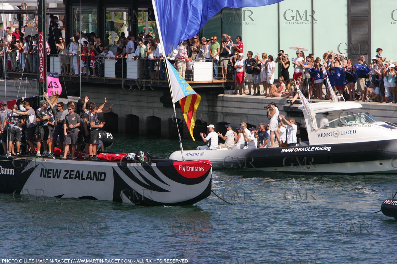 03 07 2007-Valencia (Spain)- 32nd America's Cup - Final Match - Day 8 - Alinghi vs Emirates Team New Zealand