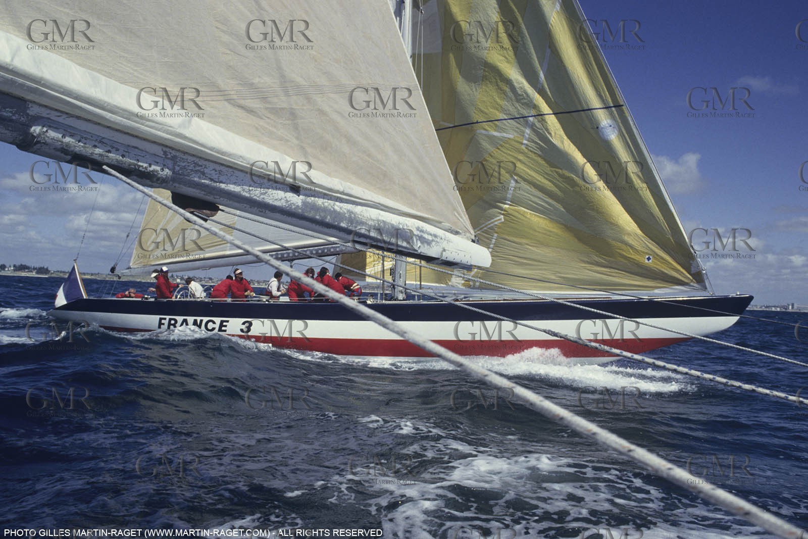 Sailing, Yacht Racing, America's Cup XVII, Fremantle (AUS,WA), 1987, Challenge France