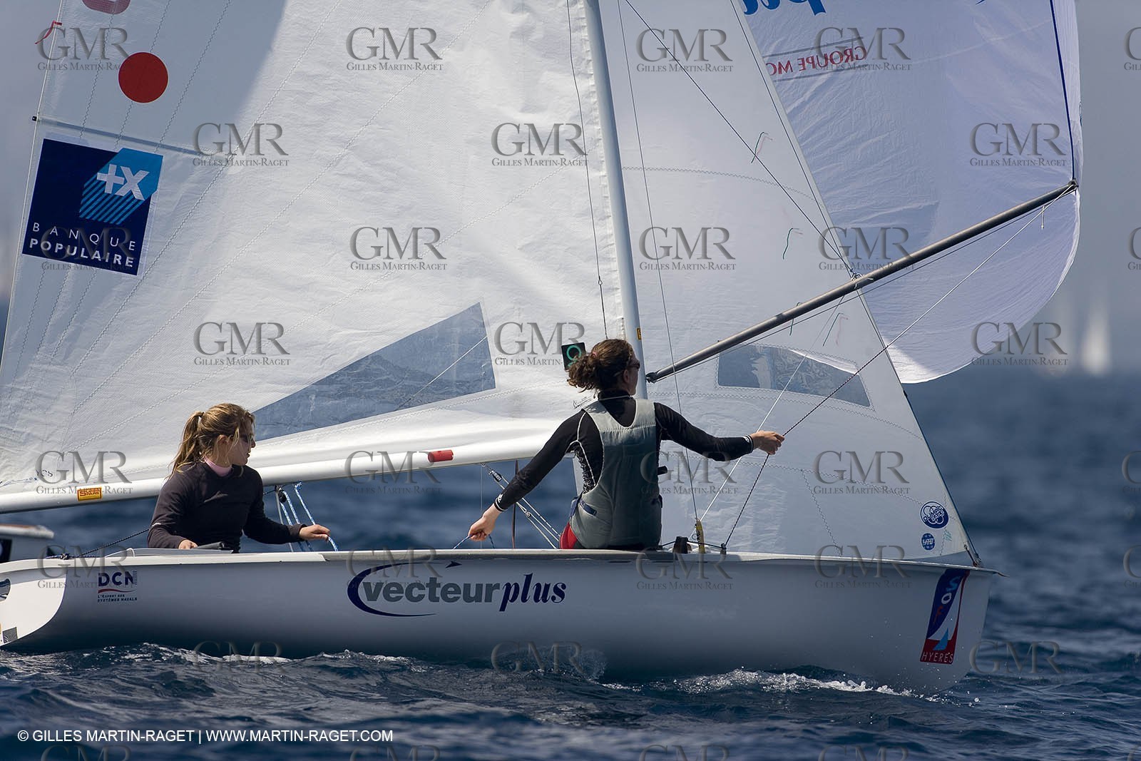 24 04 2007 - 2007 Semaine Olympique Française - Hyères (South of France) - Day 3- Team France - 470 Femme - Lecointre-Lemaître