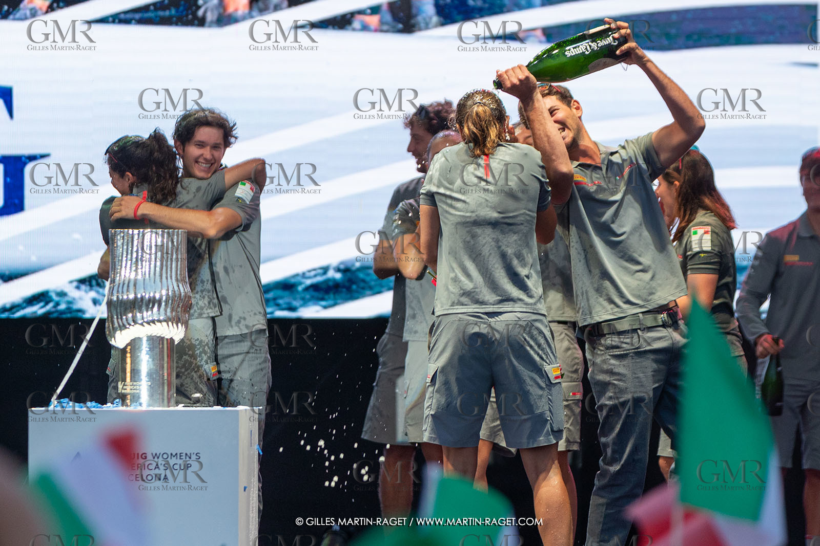 13 10 2024, Barcelona (ESP), Louis Vuitton 37th America's Cup, Final Match, Race Day 2, Puig Women America's Cup Prizegving