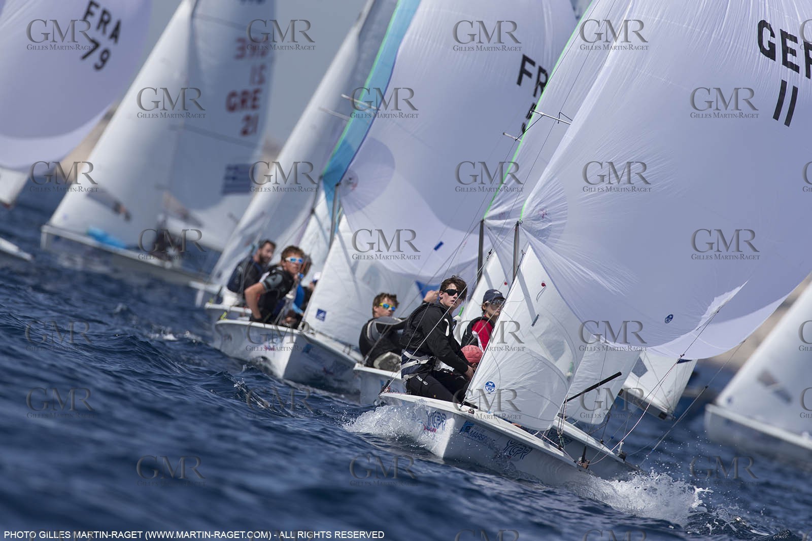 10 04 2015, Marseille (FRA), Yachting Club de la Pointe Rouge - Coupe Internationale de Printemps des 470, Day 3