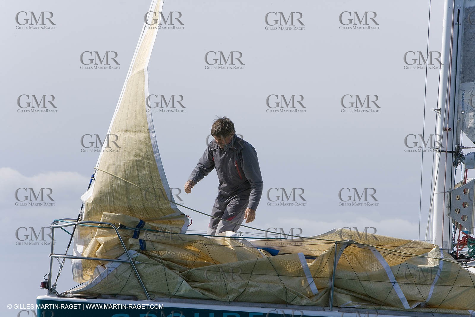 27 03 08- La Grande Motte- (FRA,34) Transat AG2R 2008- Jean-Paul Mouren- Laurent Pellecuer