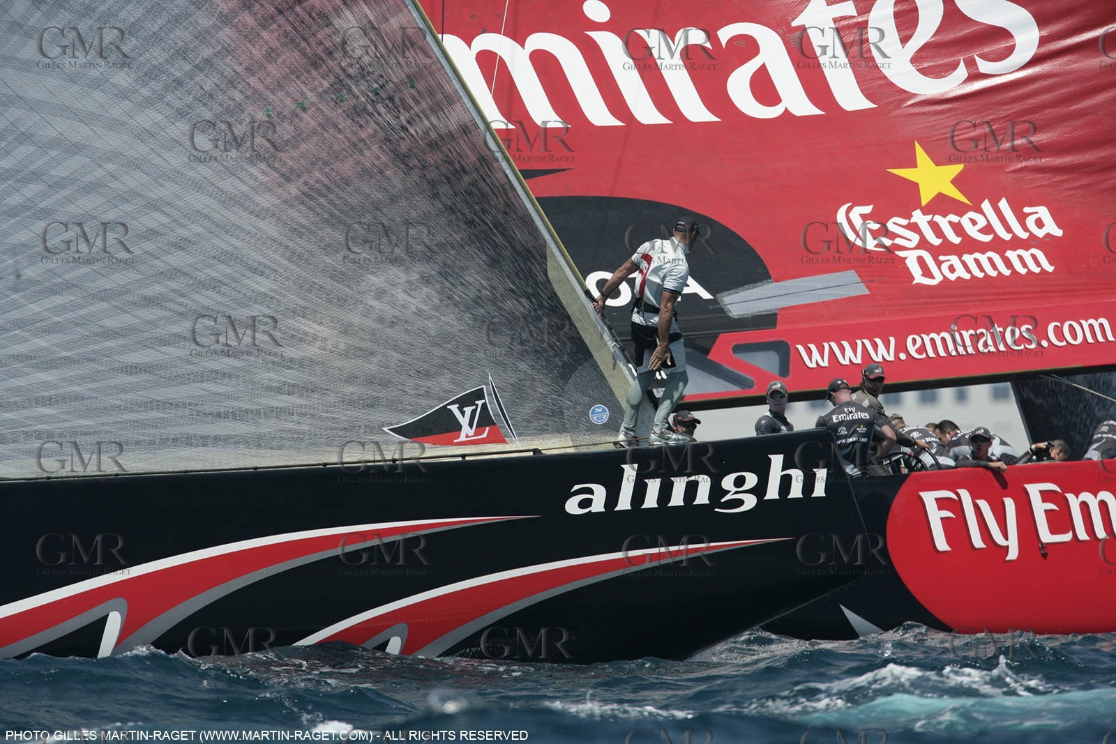 03 07 2007-Valencia (Spain)- 32nd America's Cup - Final Match - Day 8 - Alinghi vs Emirates Team New Zealand