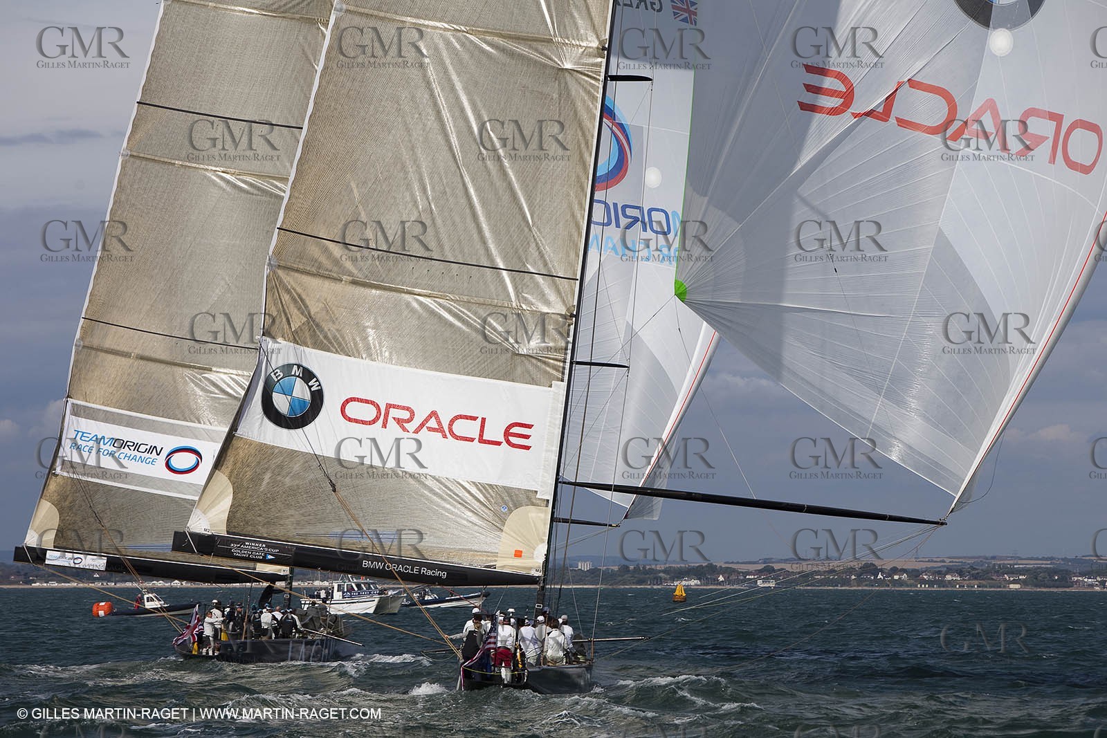 03 08 2010 - Cowes (UK, IOW) - The 1851 Cup -  BMW ORACLE Racing - Day 1.