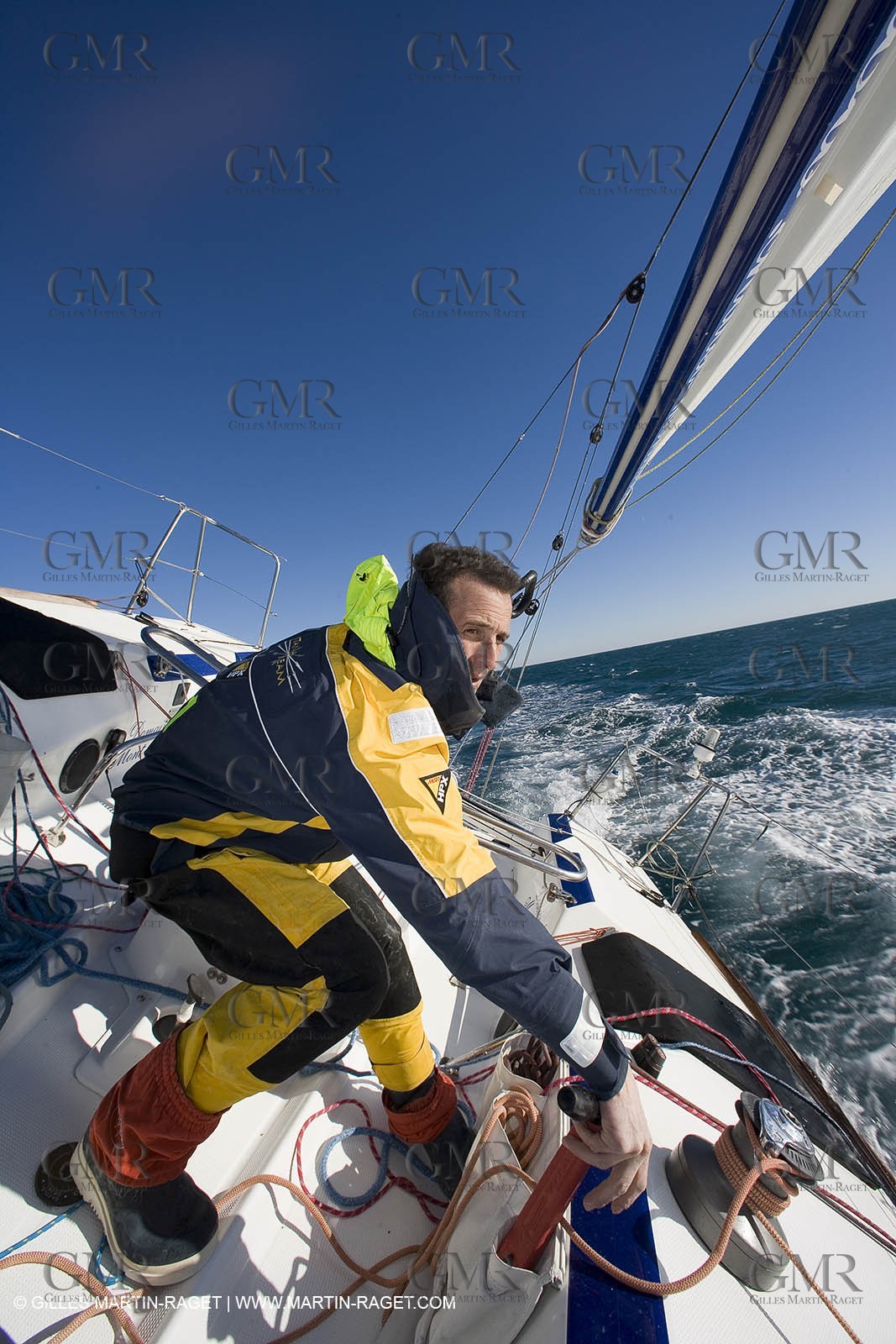 15 02 2007 - La Grande Motte (FRA) - Onedesign Figaro II - Thierry Duprey du Vorsent (Domaine de Monts d'Arbois)