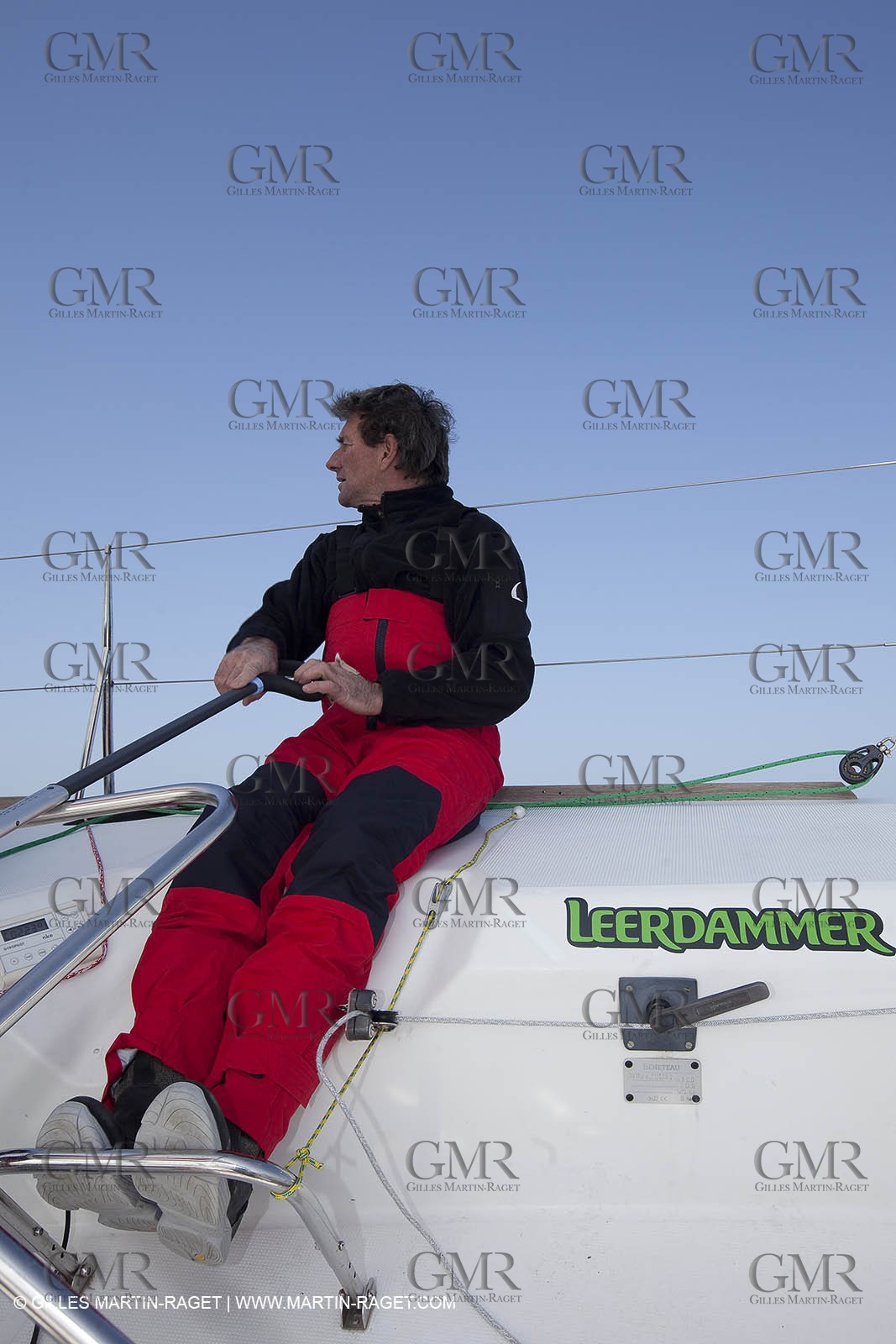 13 03 2010 - La Grande Motte   Port Camargue (FRA) - Groupe Bel - Entraînement Kito de Pavant   Sébastien Audigane en vue de la Transat AG2R 2010