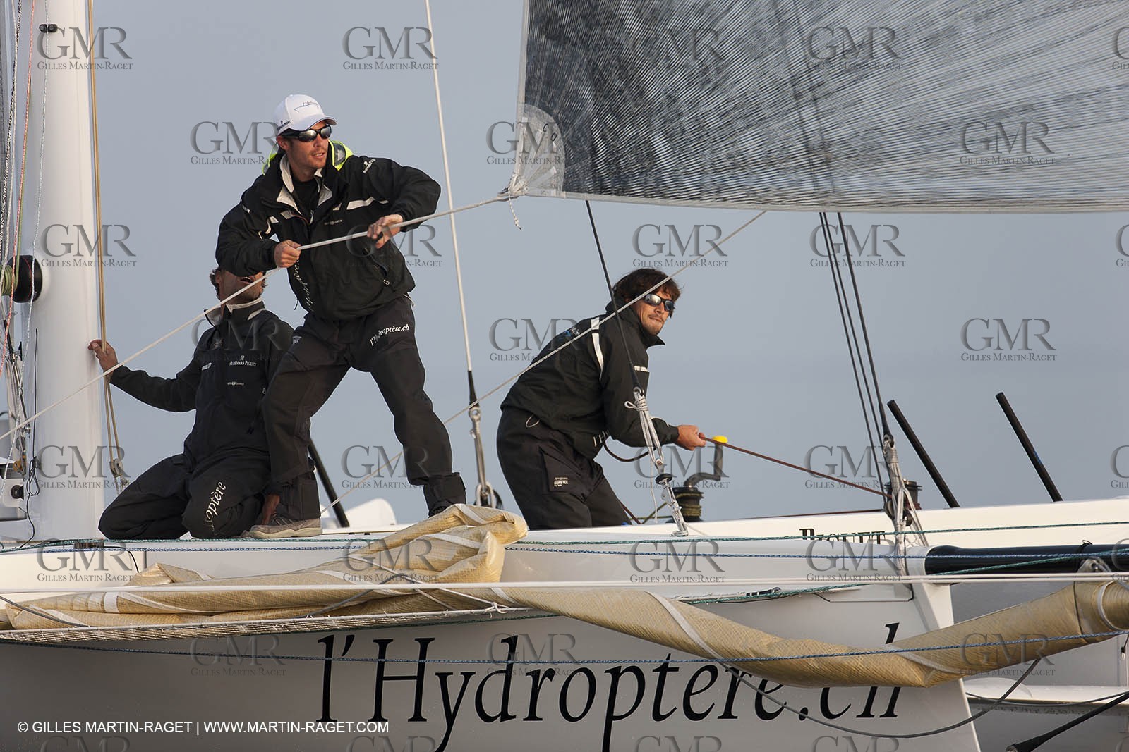 09 10 2010 - Morges (SUI) - L'Hydroptère.CH - 1st sail