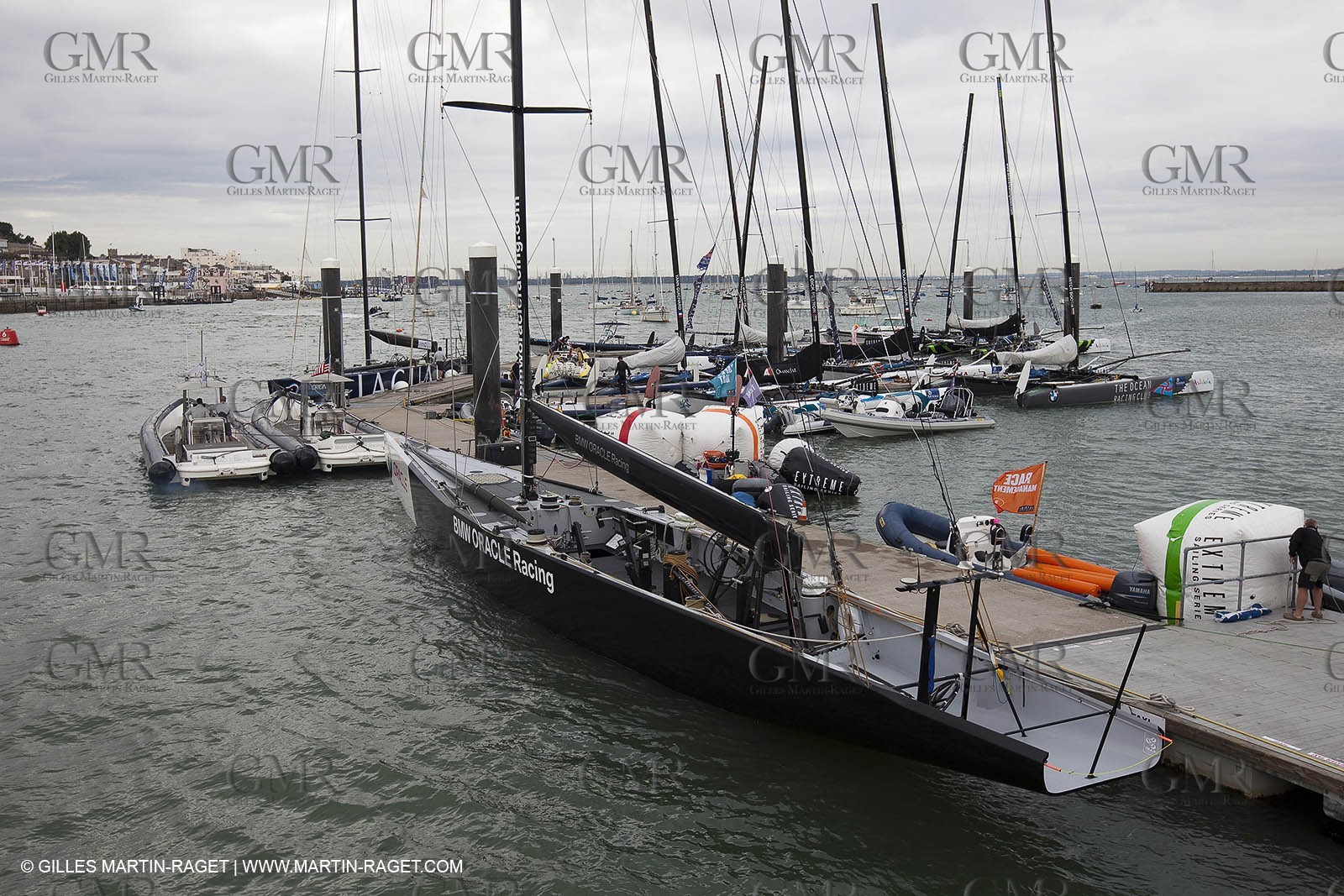 02 08 2010 - Cowes (UK, IOW) 1851 Cup -  BMW ORACLE Racing - From Valencia to Cowes.