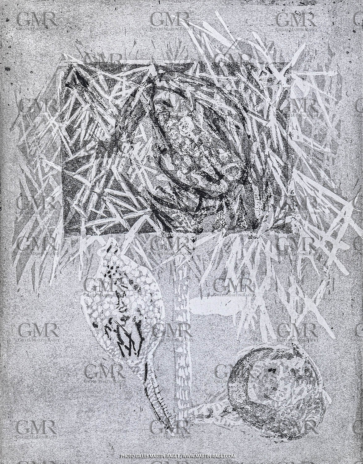 12 07 2020, St Rémy de Provence (FRA, 13) Oeuvre Germaine Richier, gravure