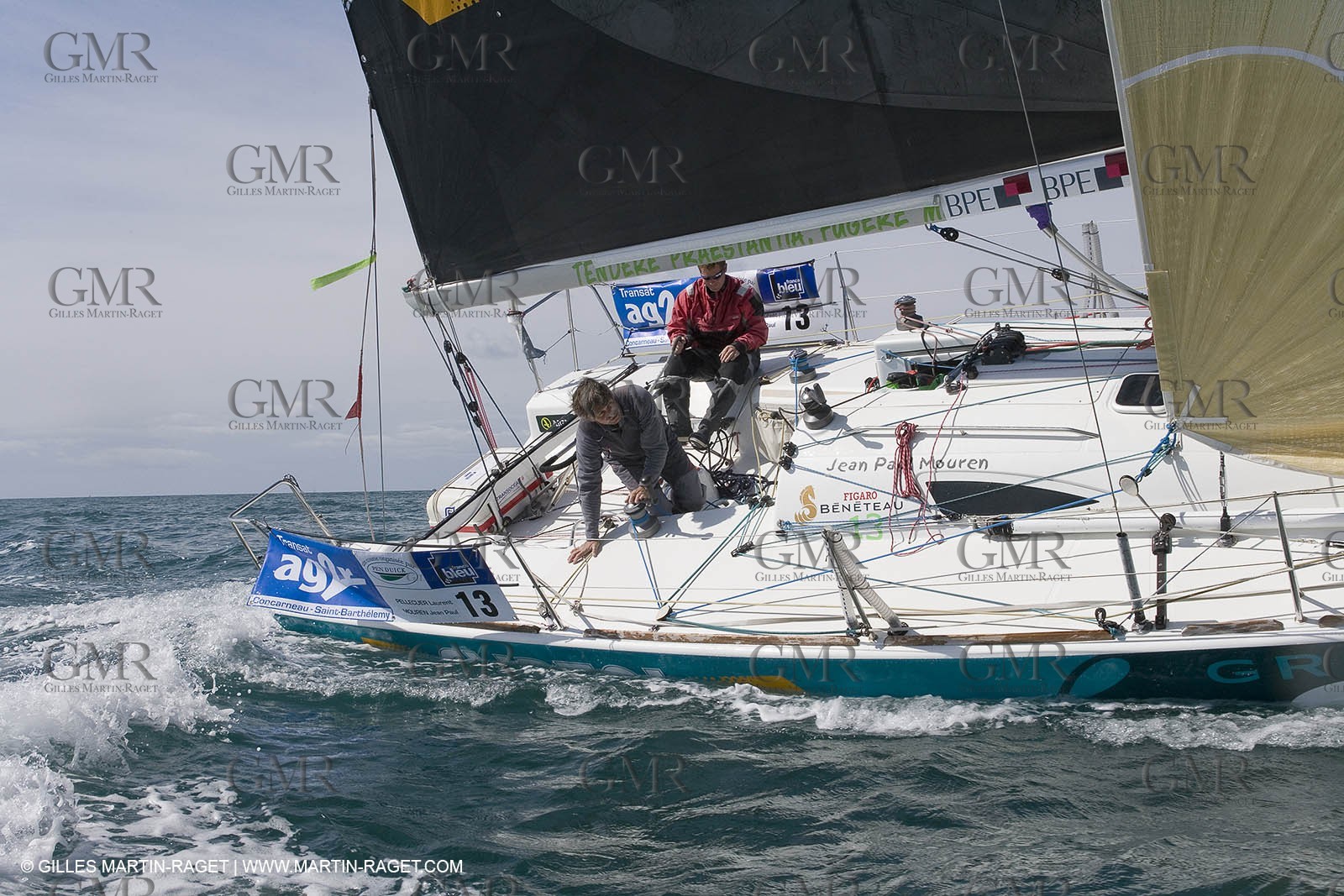 27 03 08- La Grande Motte- (FRA,34) Transat AG2R 2008- Jean-Paul Mouren- Laurent Pellecuer