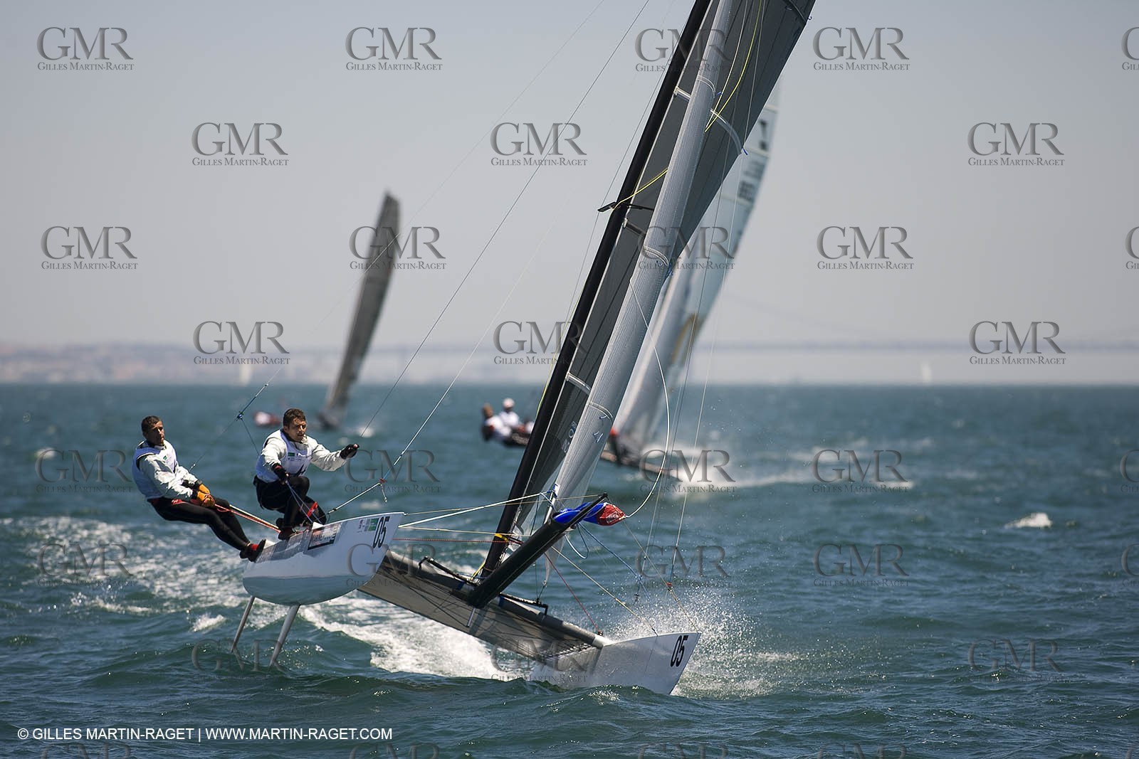 07-04-07 - ISAF SAILING WORLD CHAMPIONSHIPS - CASCAIS 2007 - DAY 1 - Tornado Class - FRANCE - Revil-Espagnon