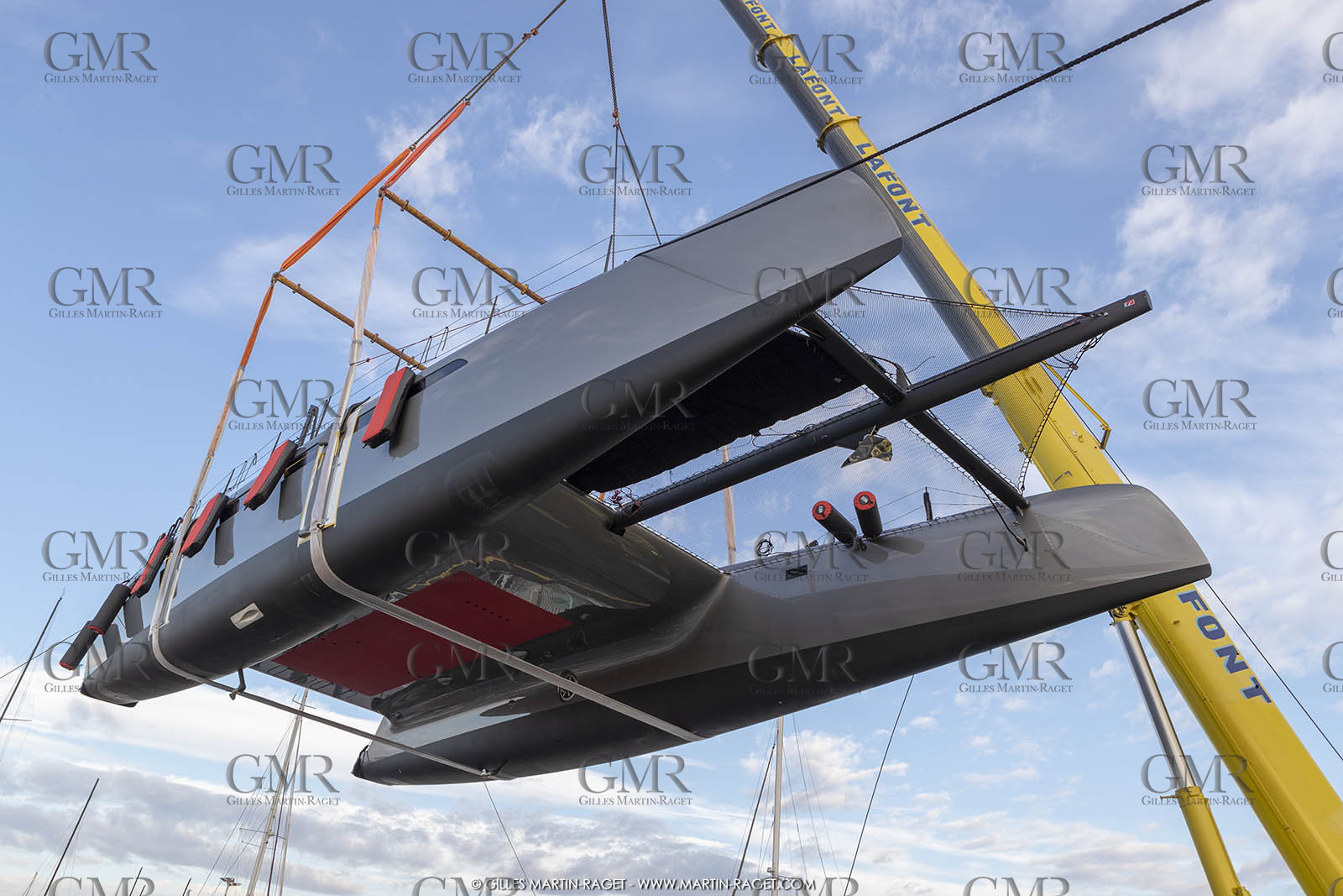 17 01 2018, La Grande Motte (FRA), Gunboat 68  1 launch